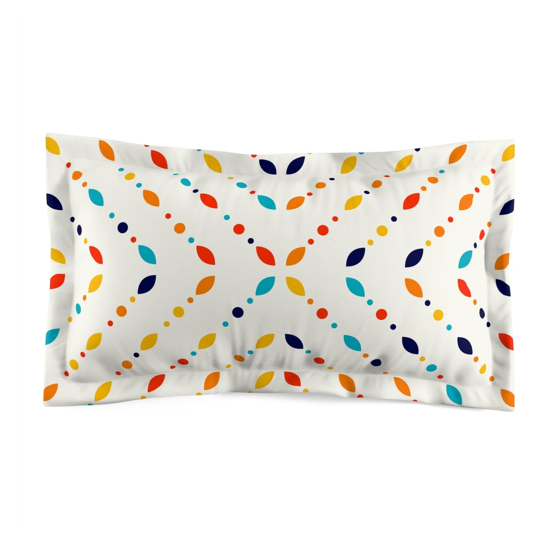 Retro Minimalist Mid Century Modern Multicolor Pillow Sham | lovevisionkarma.com