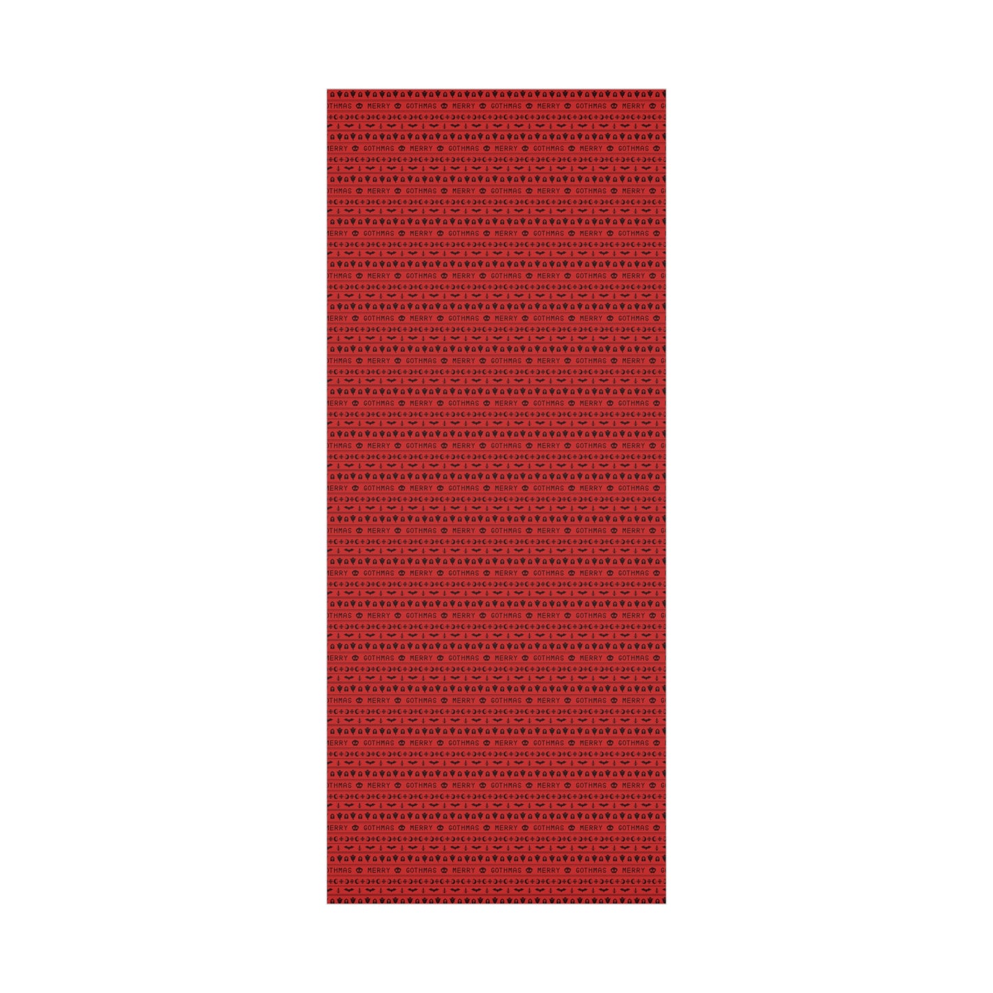 Goth Christmas Ugly Sweater Inspired, Gothmas & Kitschy Creepmas Red Eco-Friendly Holiday Gift Wrap