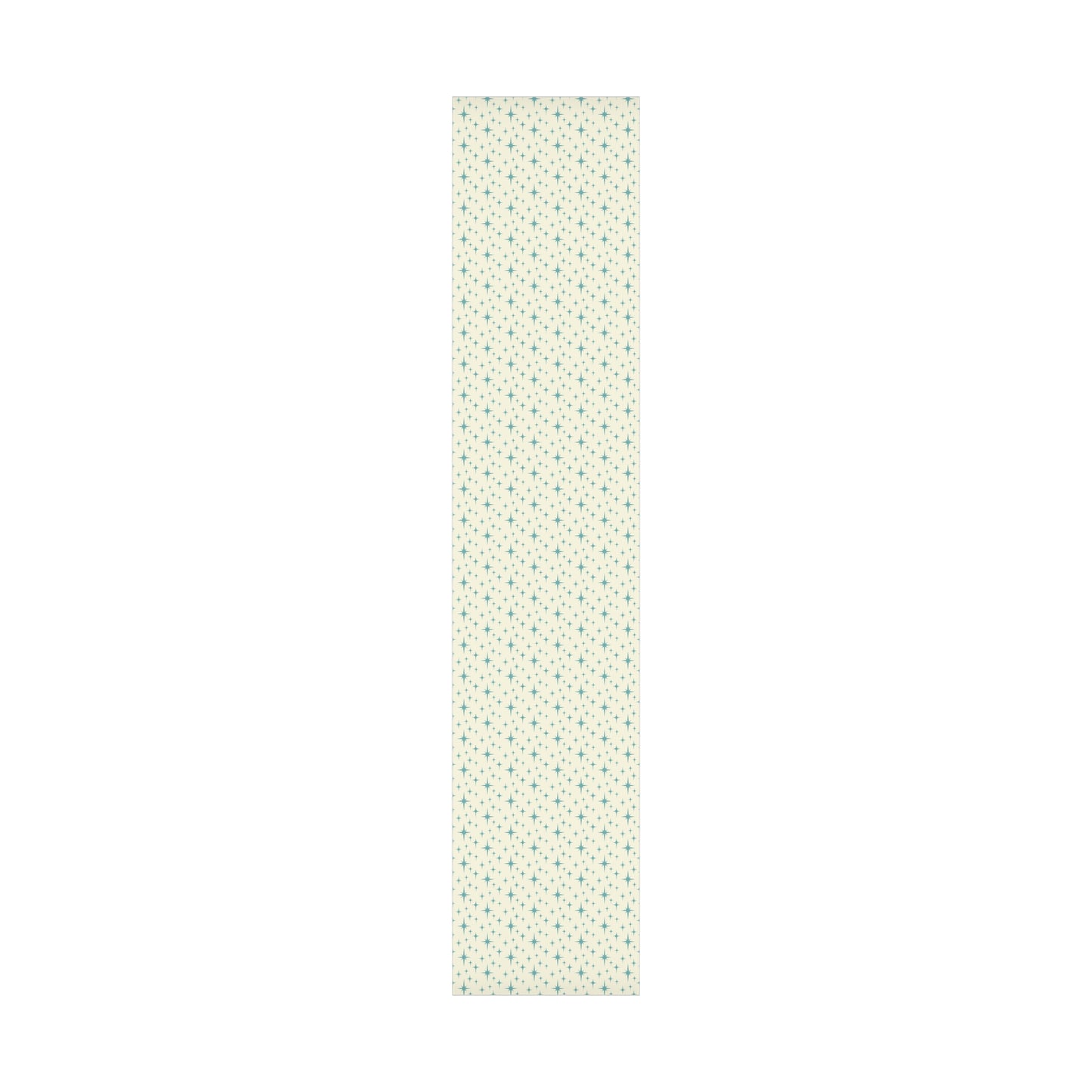 Retro Atomic Starburst MCM Off-White & Blue Gift Wrapping Paper