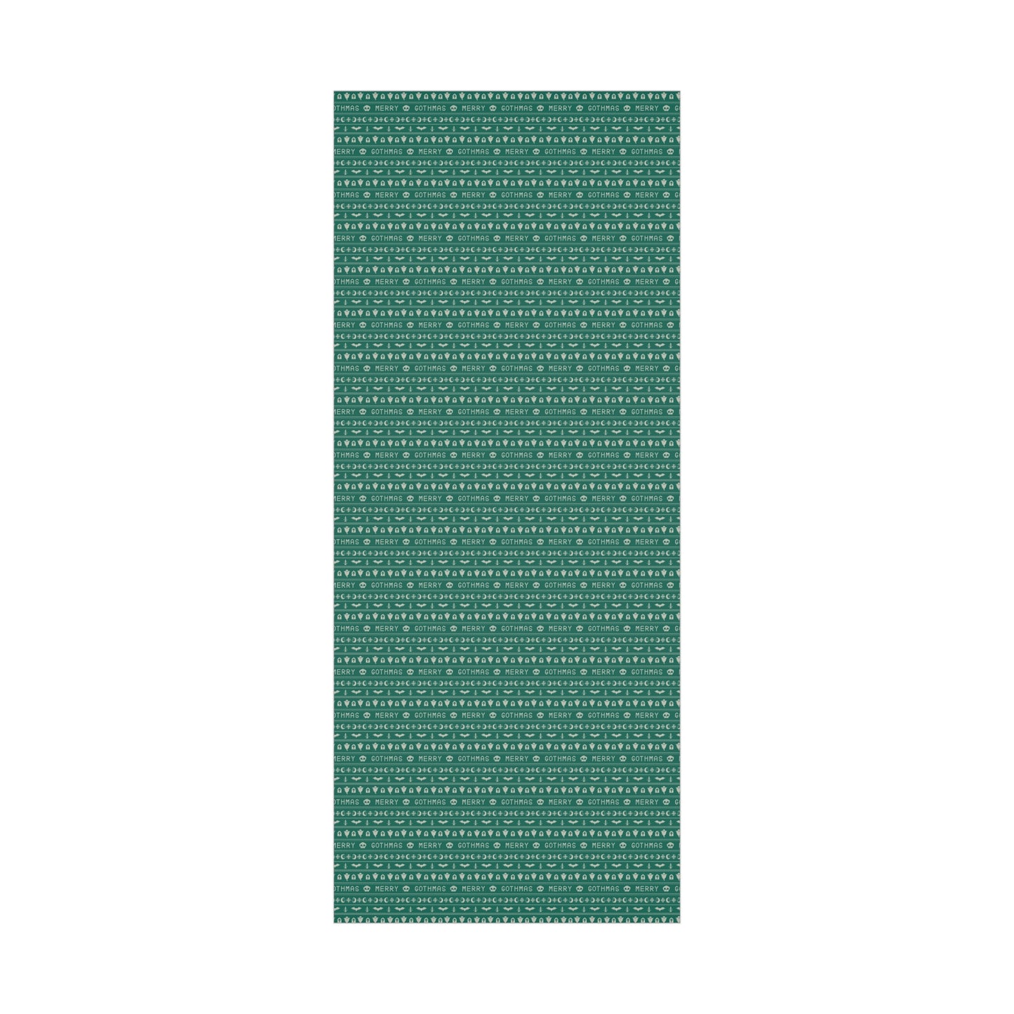Goth Christmas Ugly Sweater Inspired, Gothmas & Kitschy Creepmas Green Eco-Friendly Holiday Gift Wrap