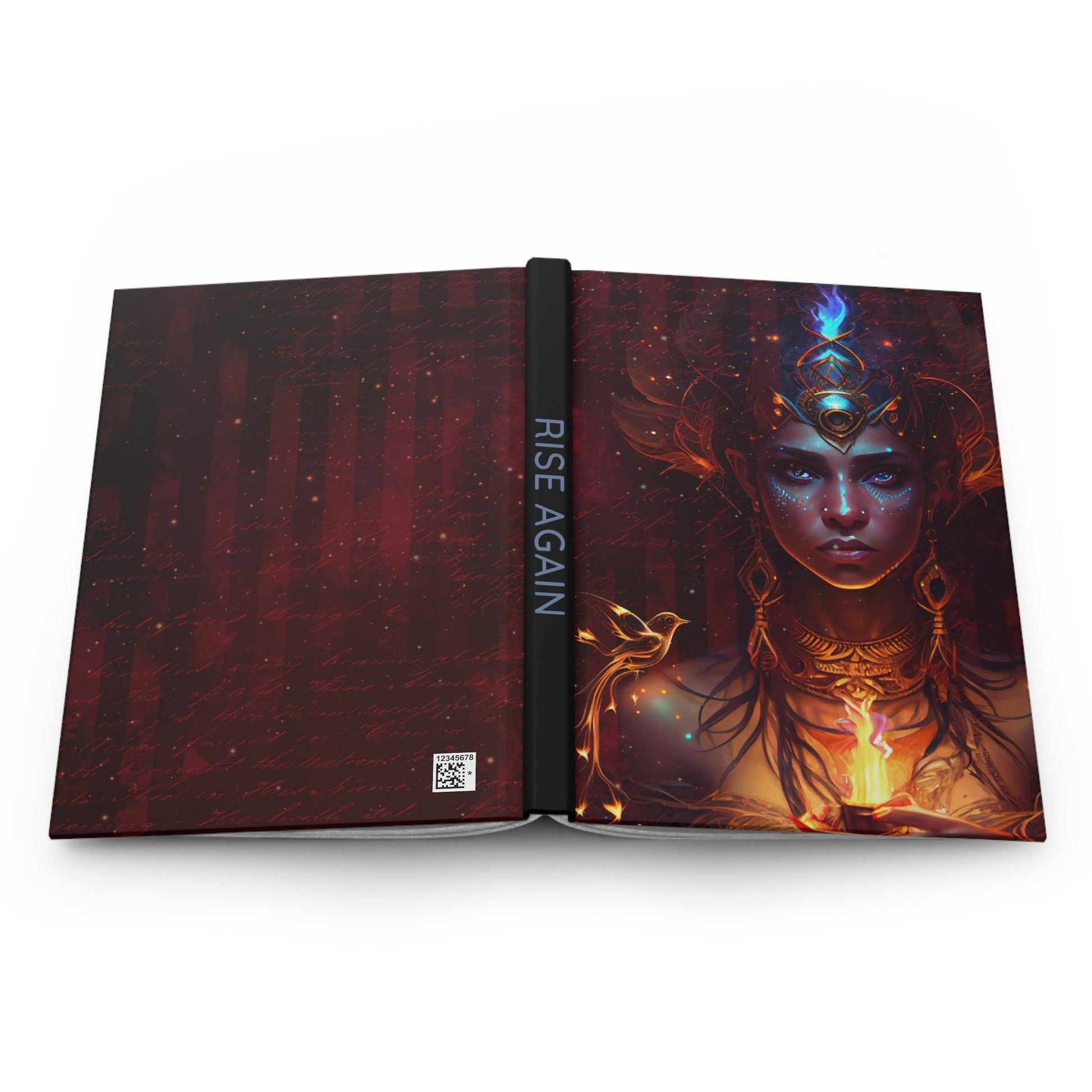 Phoenix Rise Again Journal, Manifestation, Affirmation Notebook Hardcover Matte | lovevisionkarma.com
