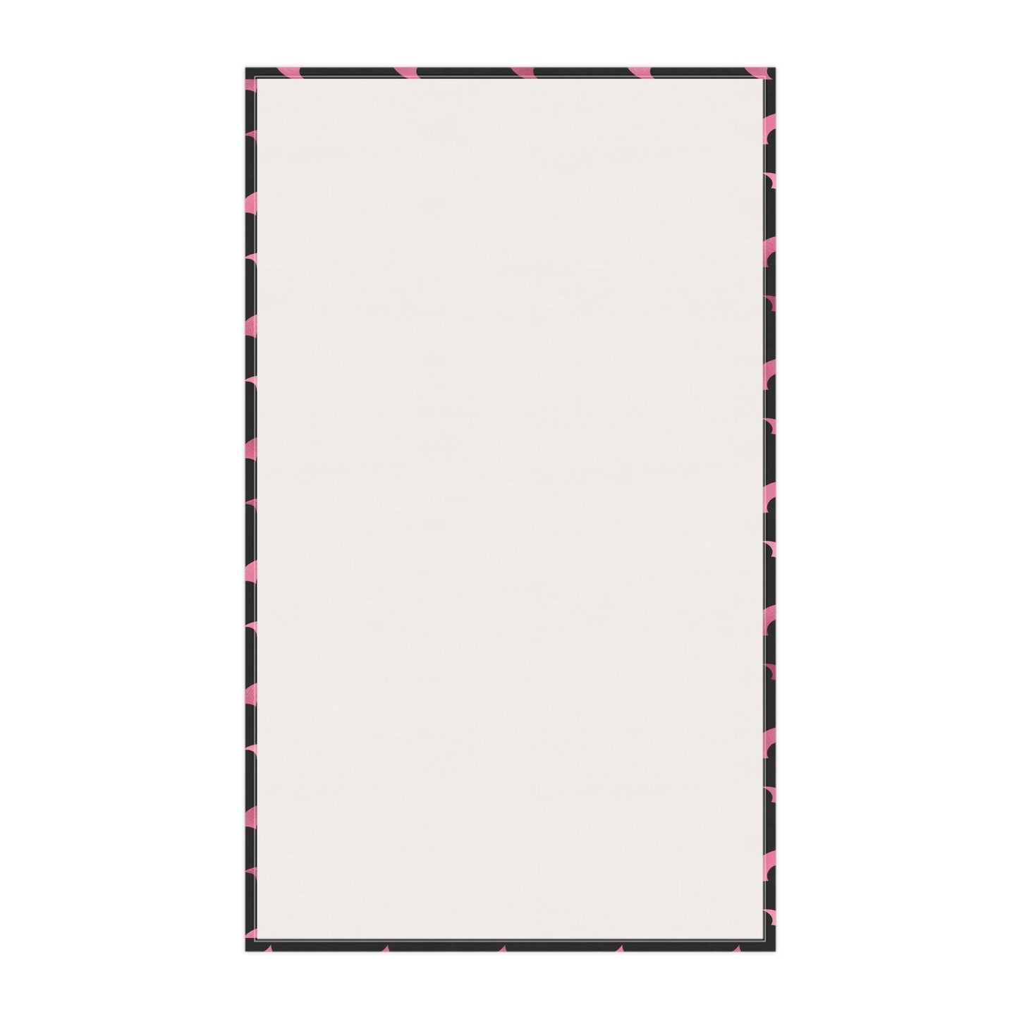 Pink Bats Spooky Halloween Glam Goth Black Kitchen Tea Towel | lovevisionkarma.com