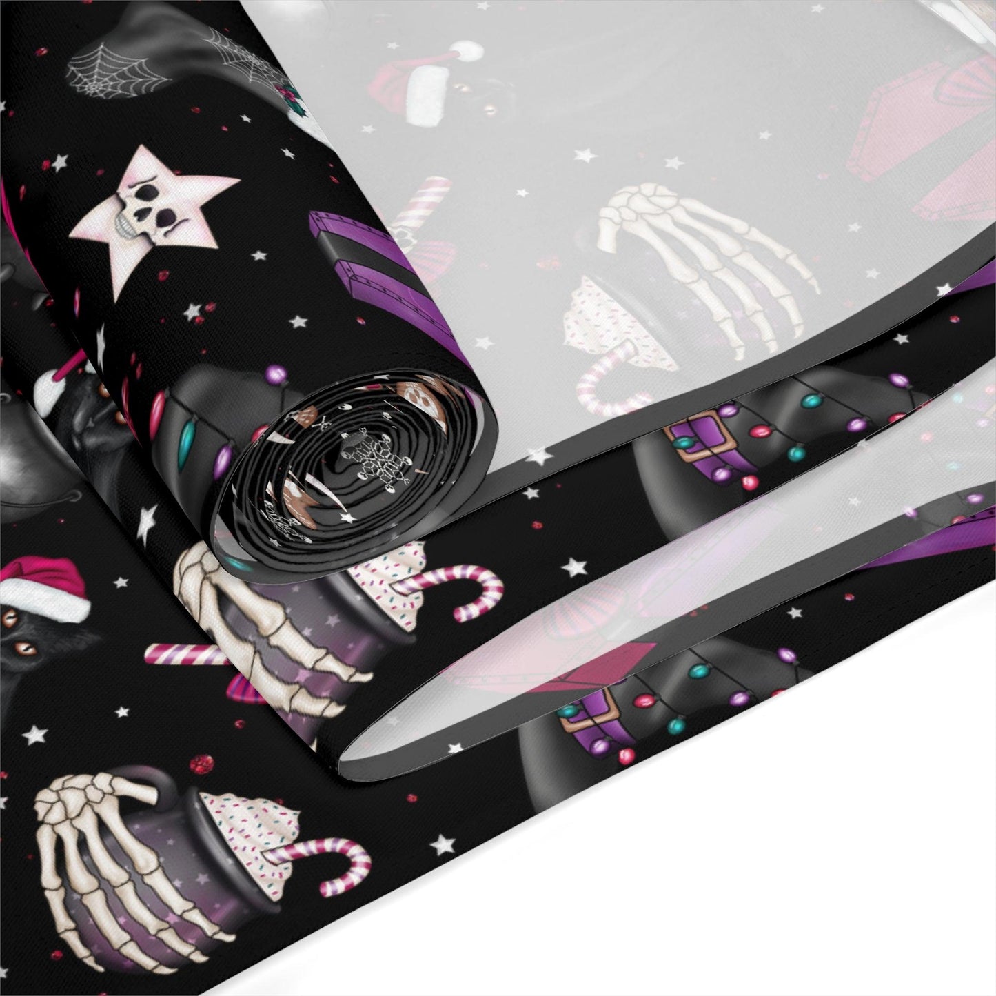 Goth Christmas, Kitsch Creepmas Whimsical Table Runner | lovevisionkarma.com