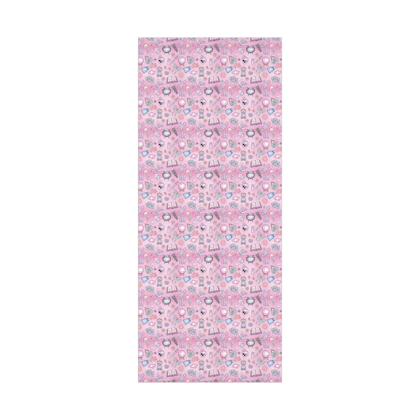 Witchy Pastel Goth Christmas, Kawaii Whimsigoth Pink Eco-Friendly Gift Wrap Paper