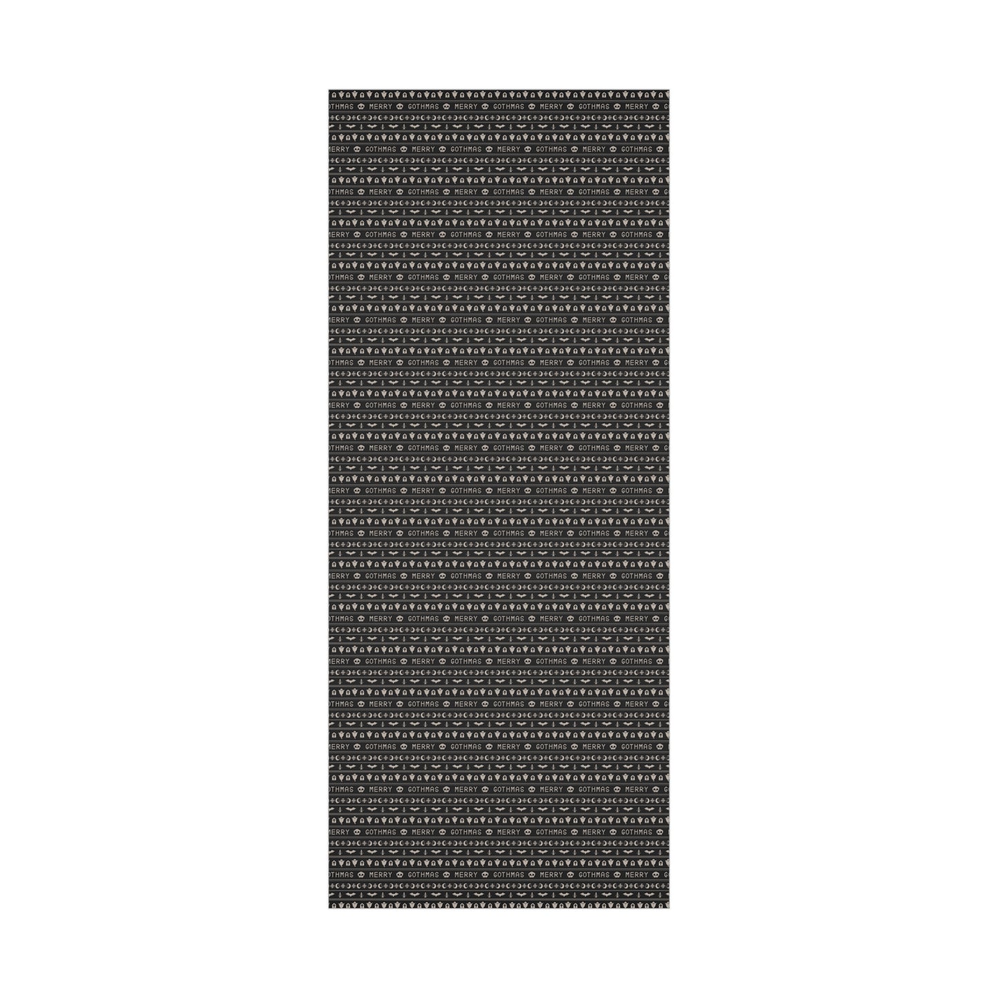 Goth Christmas Ugly Sweater Inspired, Gothmas & Kitschy Creepmas Black Eco-Friendly Holiday Gift Wrap