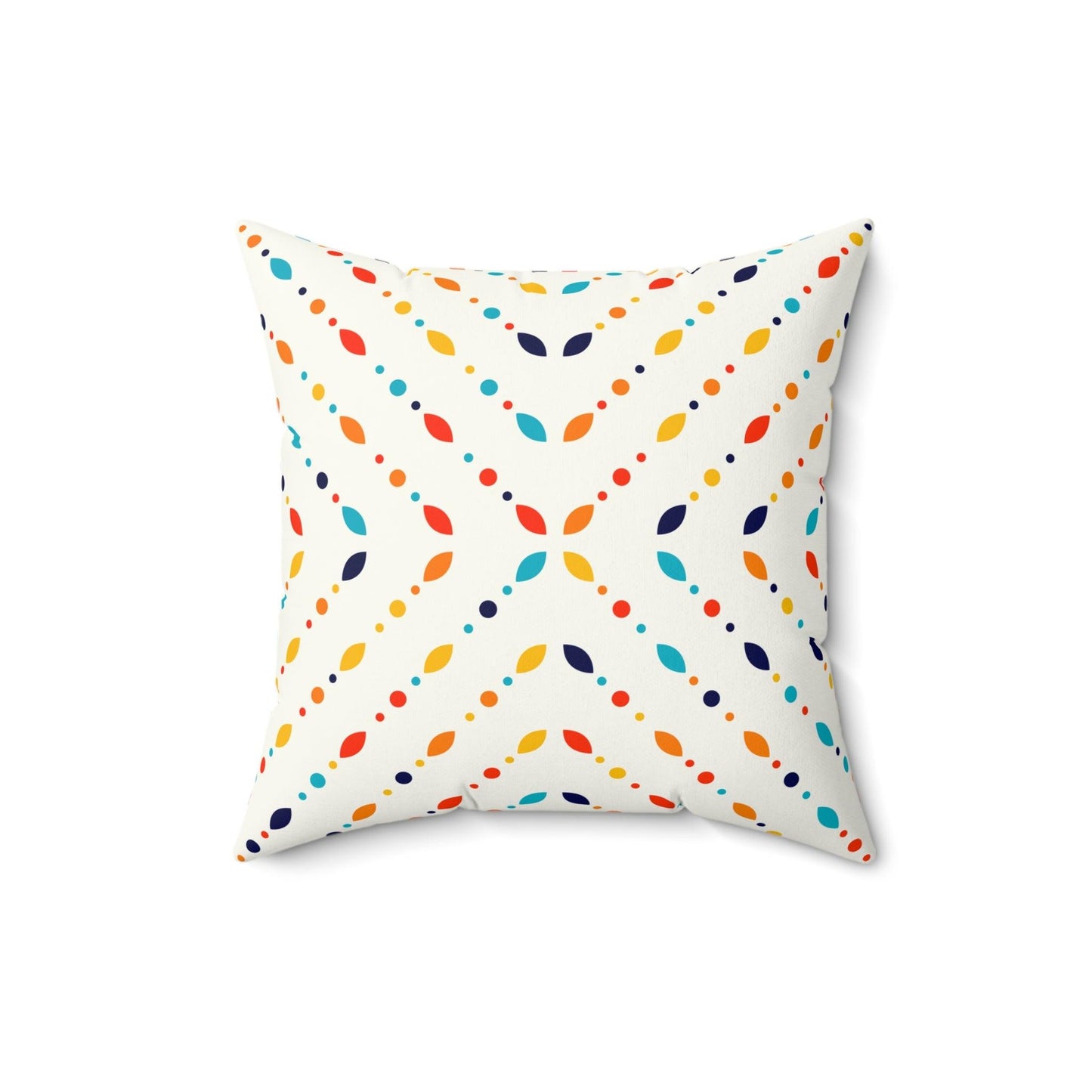 Retro Mid Century Modern Minimalist Colorful Pillow | lovevisionkarma.com