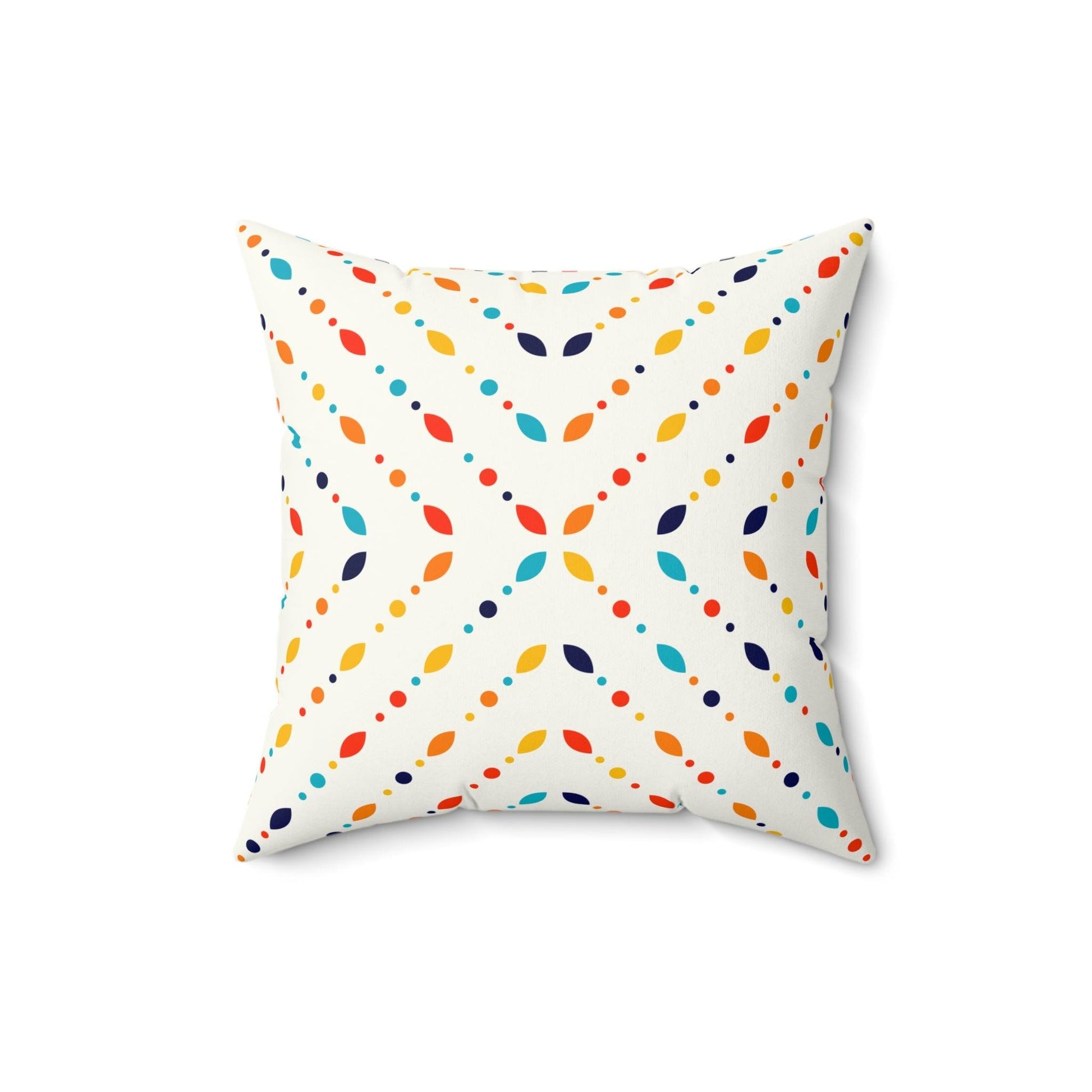 Retro Mid Century Modern Minimalist Colorful Pillow | lovevisionkarma.com