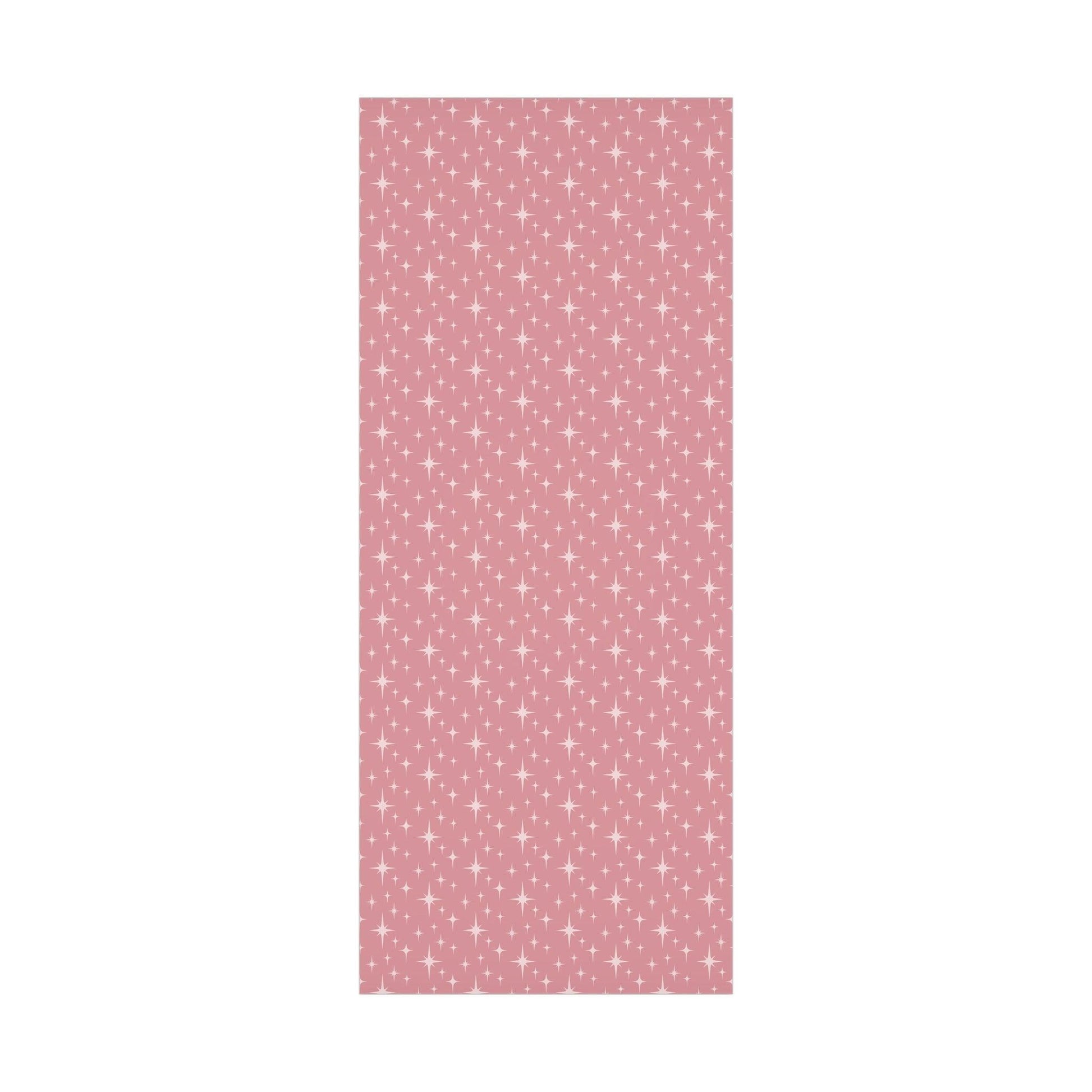 Retro 50's Atomic Starburst Mid Century Mod Pink Eco-Friendly Gift Wrap | lovevisionkarma.com