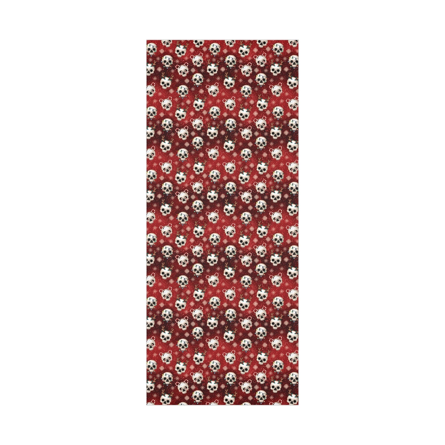Goth Christmas Skulls Festive Red Creepmas Eco-Friendly Gift Wrap
