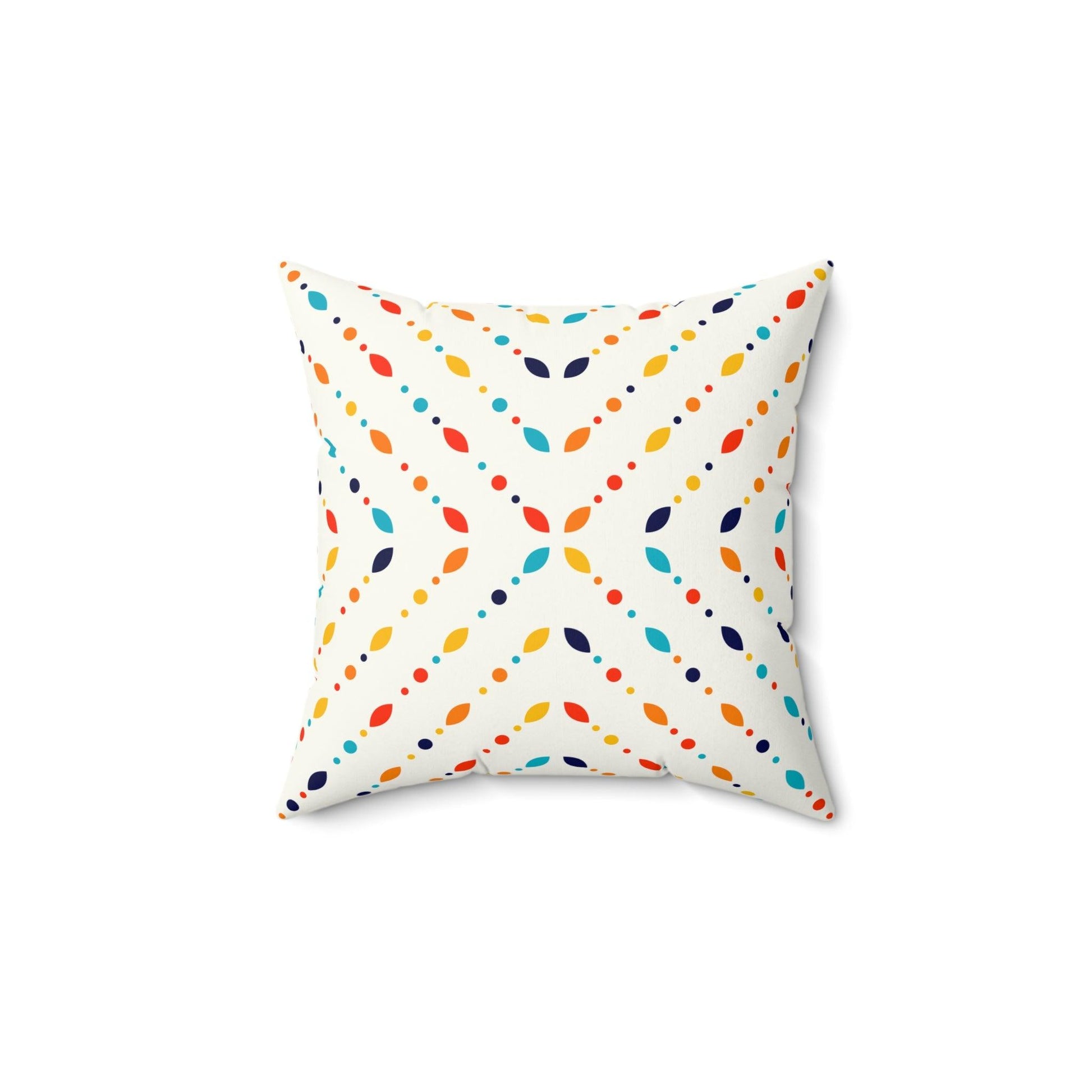 Retro Mid Century Modern Minimalist Colorful Pillow | lovevisionkarma.com