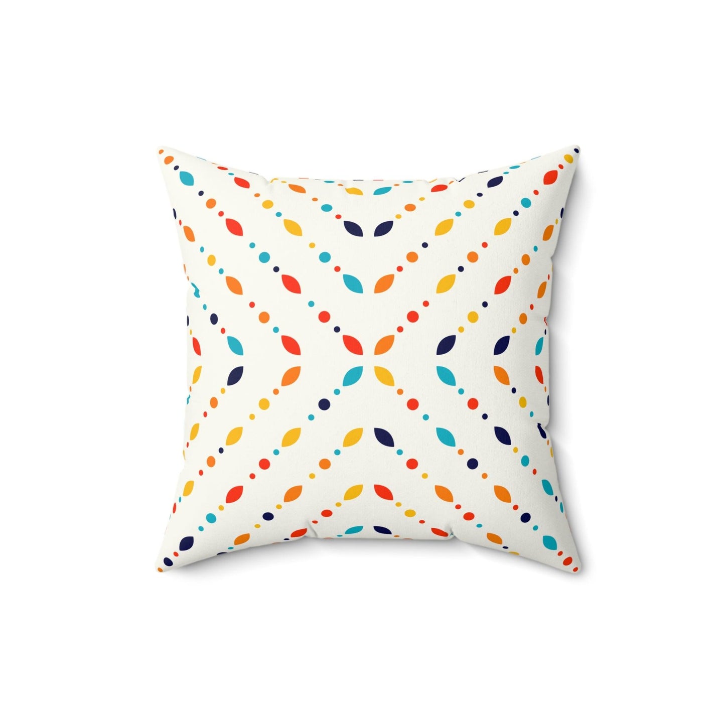 Retro Mid Century Modern Minimalist Colorful Pillow | lovevisionkarma.com