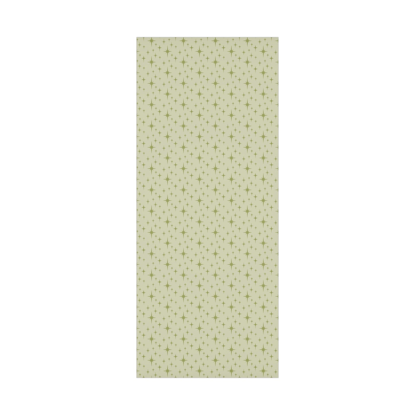 Retro 50's Atomic Starburst Mid Century Mod Green Eco-Friendly Gift Wrap