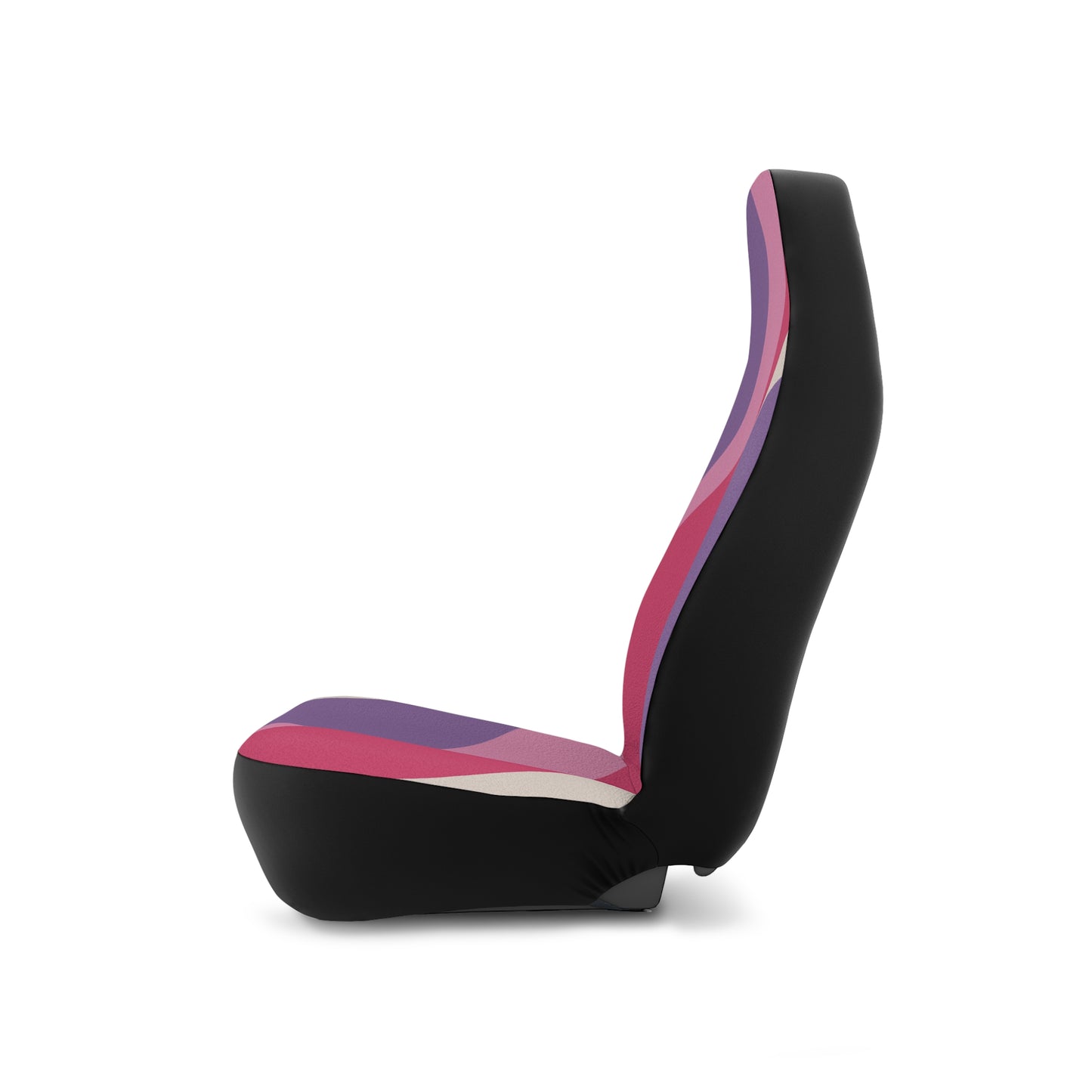 Groovy 60s Swirl Retro Mid Century Mod Pink & Purple Car Seat Covers