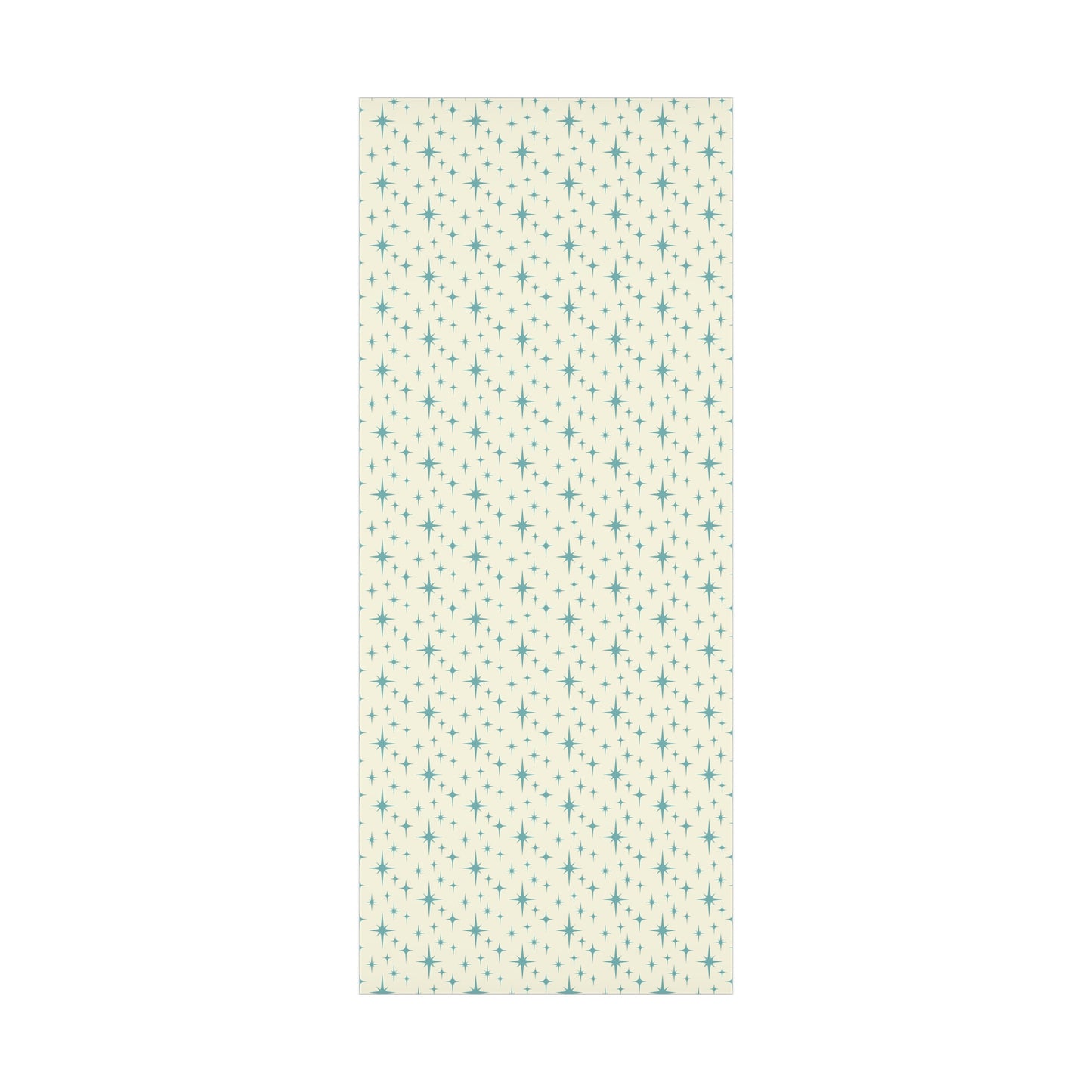 Retro Atomic Starburst MCM Off-White & Blue Gift Wrapping Paper