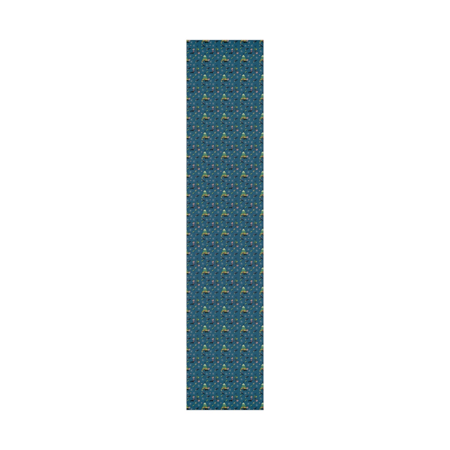 Retro 50s Atomic Dachshund Wiener Dog MCM Blue Eco-Friendly Wrapping Paper