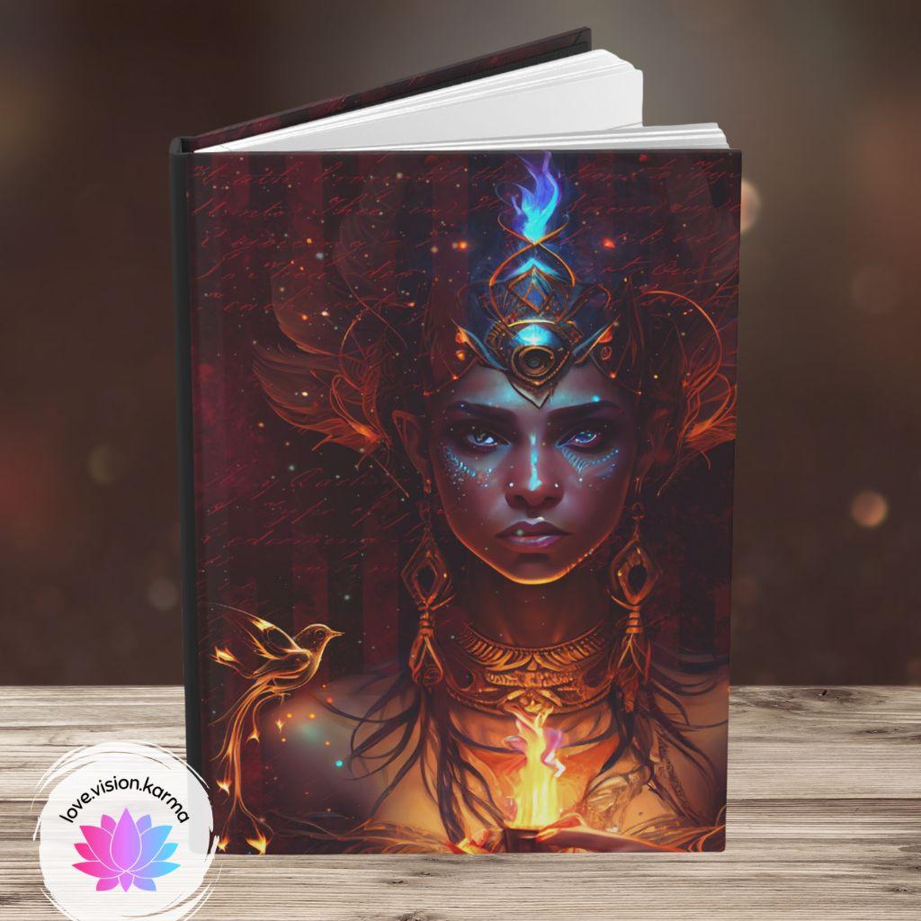 Phoenix Rise Again Journal, Manifestation, Affirmation Notebook Hardcover Matte | lovevisionkarma.com