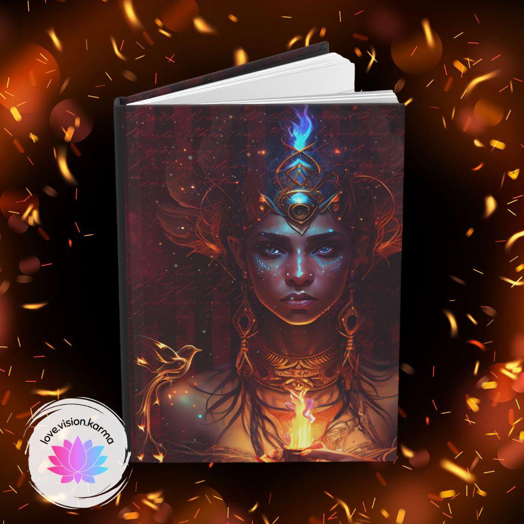 Phoenix Rise Again Journal, Manifestation, Affirmation Notebook Hardcover Matte | lovevisionkarma.com