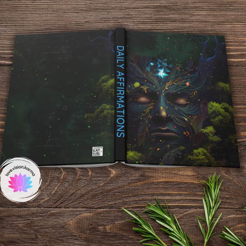 Daily Affirmations Wood Nymph Mage Warlock Dryad Hardcover Journal Matte | lovevisionkarma.com