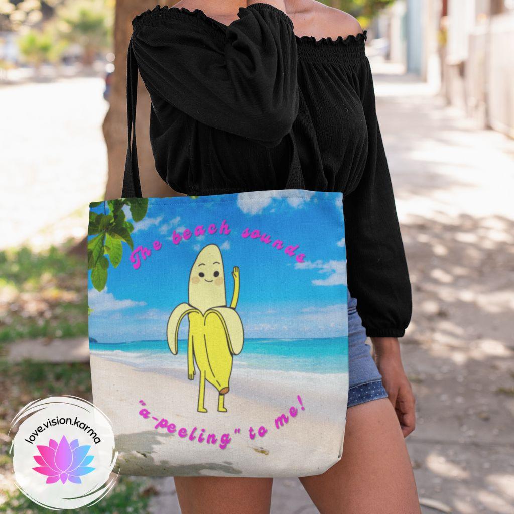 Cute Banana Kawaii Summer MCM Multicolor Tote Bag lovevisionkarma love.vision.karma