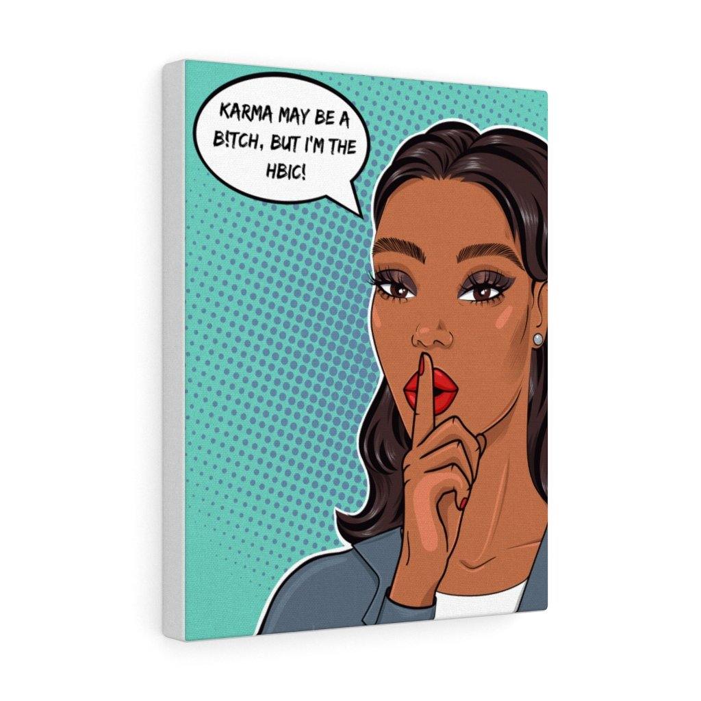"HBIC" Comic Pop Art Canvas Gallery Wrap | lovevisionkarma.com