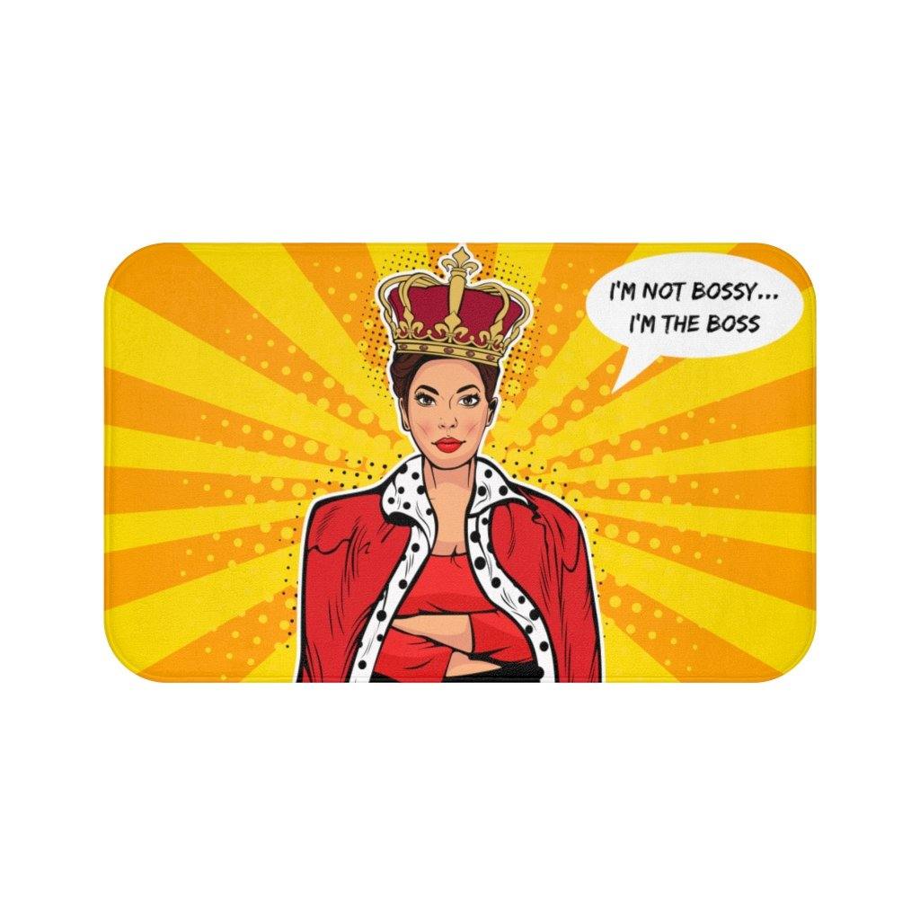 "I'm the Boss" Comic Pop Art Bath Mat | lovevisionkarma.com