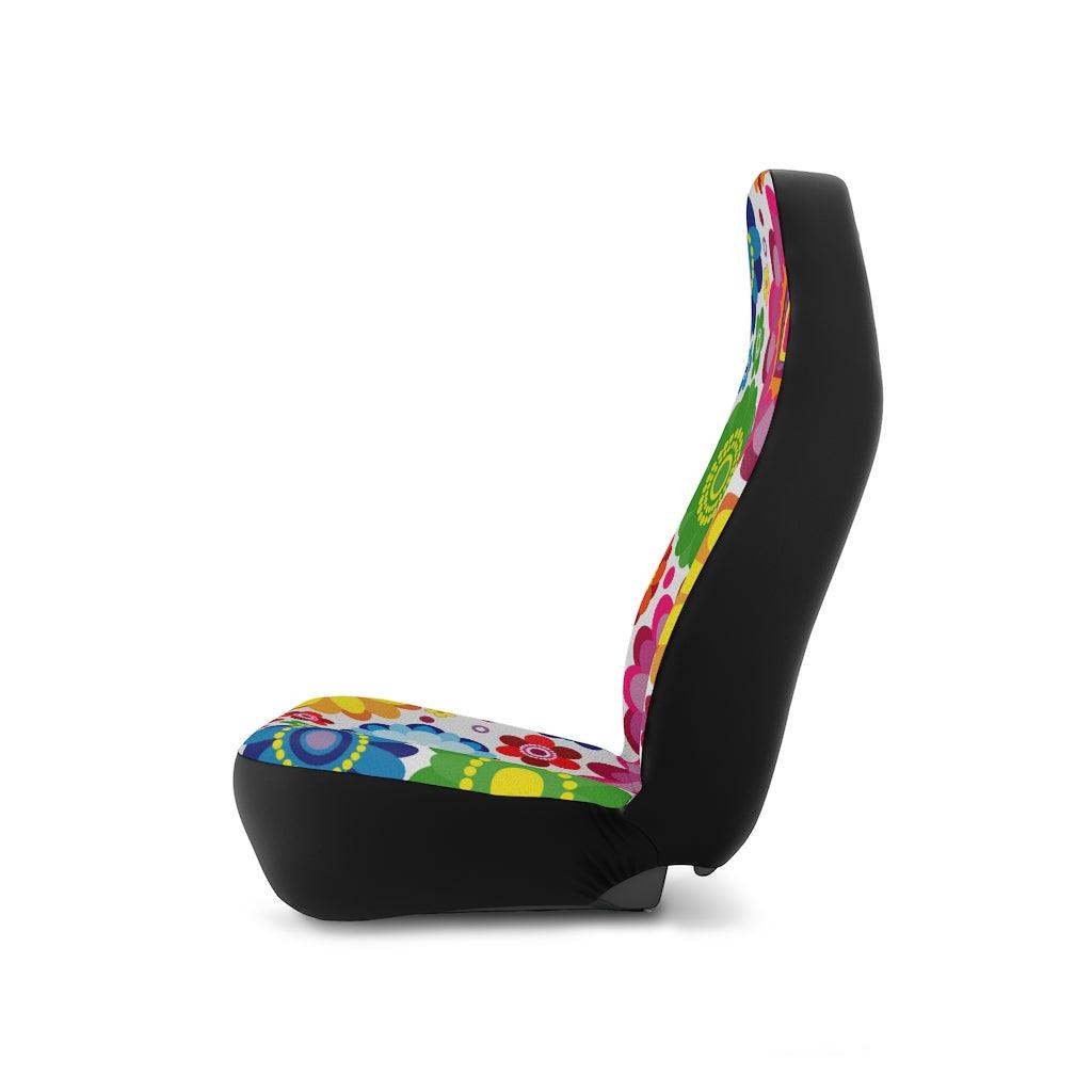 Colorful Boho Flowers Car Seat Covers | lovevisionkarma.com
