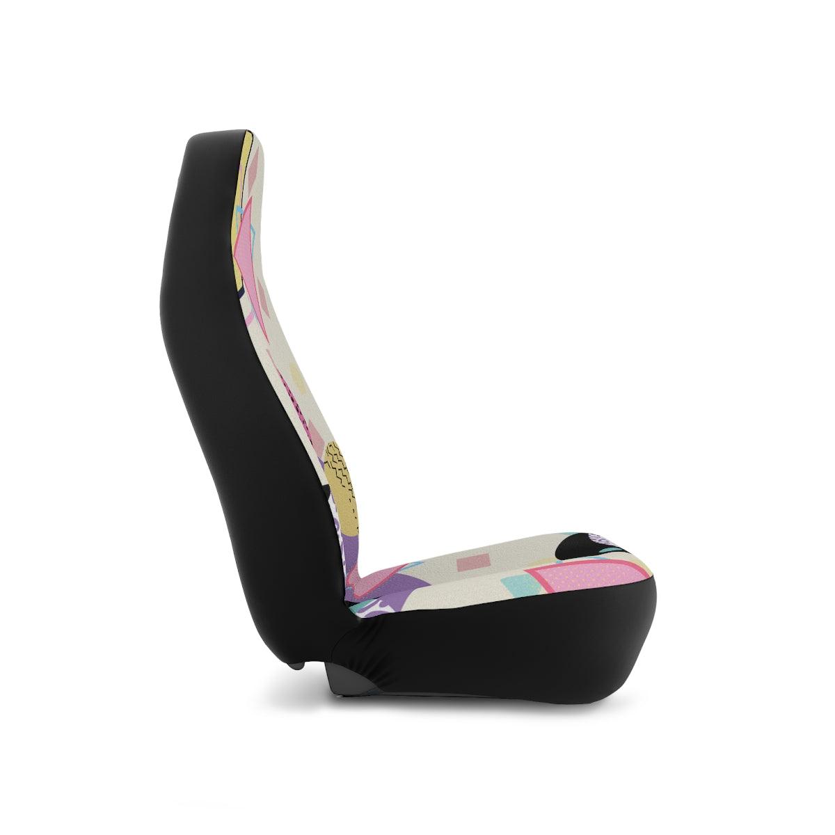 Retro 90's Aesthetic Throwback Car Seat Covers | lovevisionkarma.com