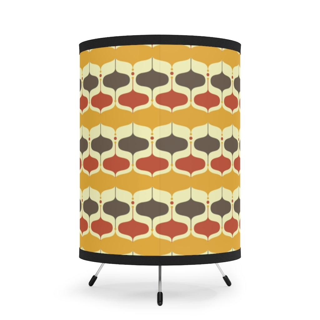 Mid Century Mod Retro Onion Mustard & Orange Accent Lamp | lovevisionkarma.com