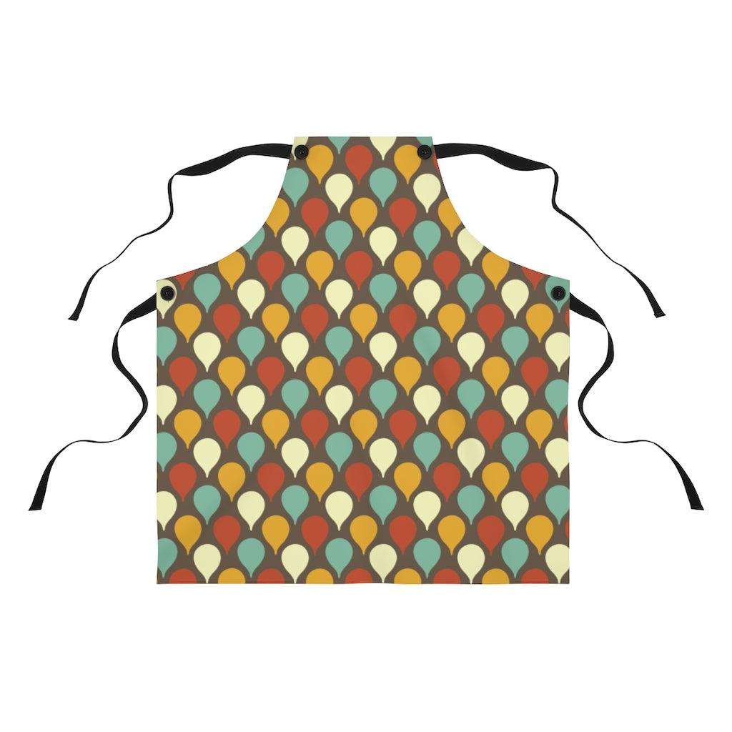 Mid Century Modern Geometric Multicolor Apron | lovevisionkarma.com