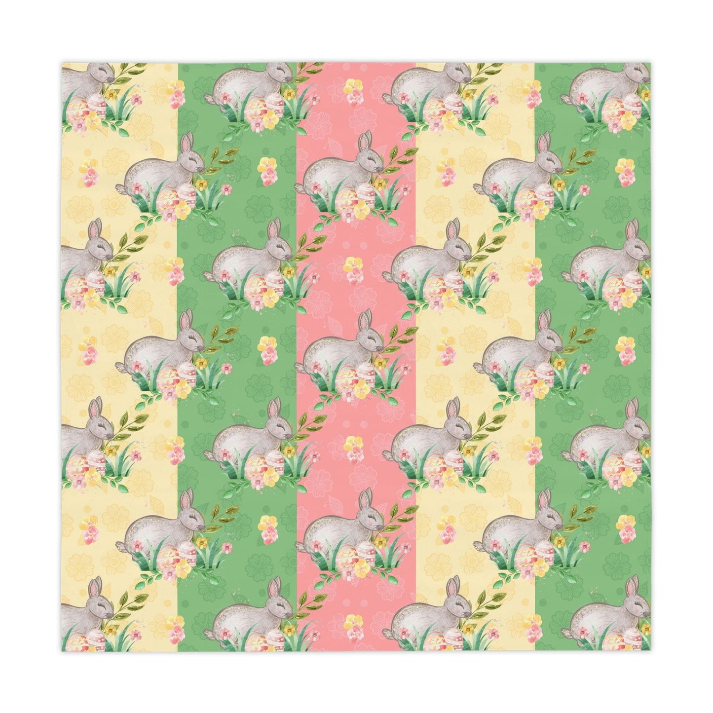 Easter Table Linens Retro Cottagecore Multicolor Tablecloth | lovevisionkarma.com