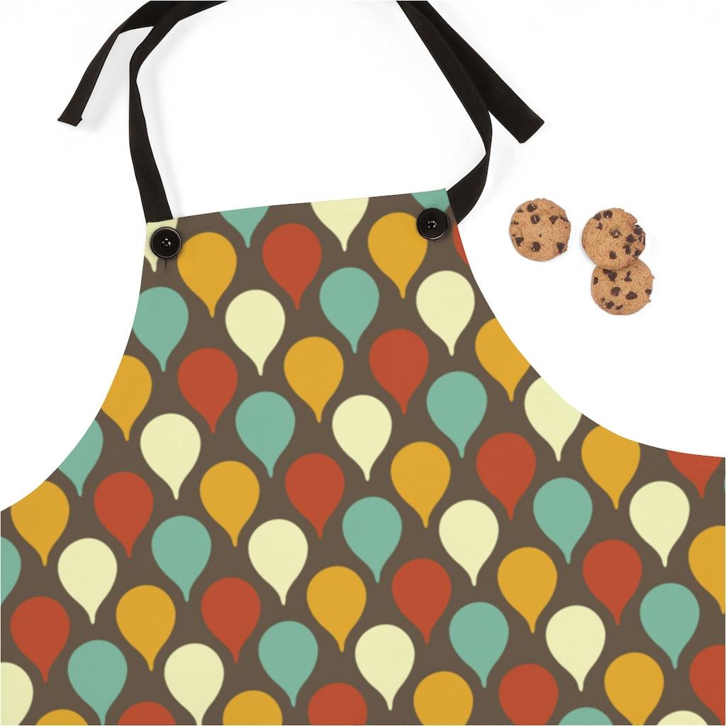 Mid Century Modern Geometric Multicolor Apron | lovevisionkarma.com