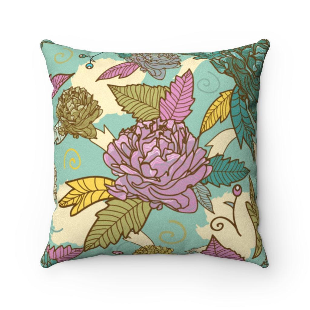 Retro Flower MCM Multicolor Pillow | lovevisionkarma.com