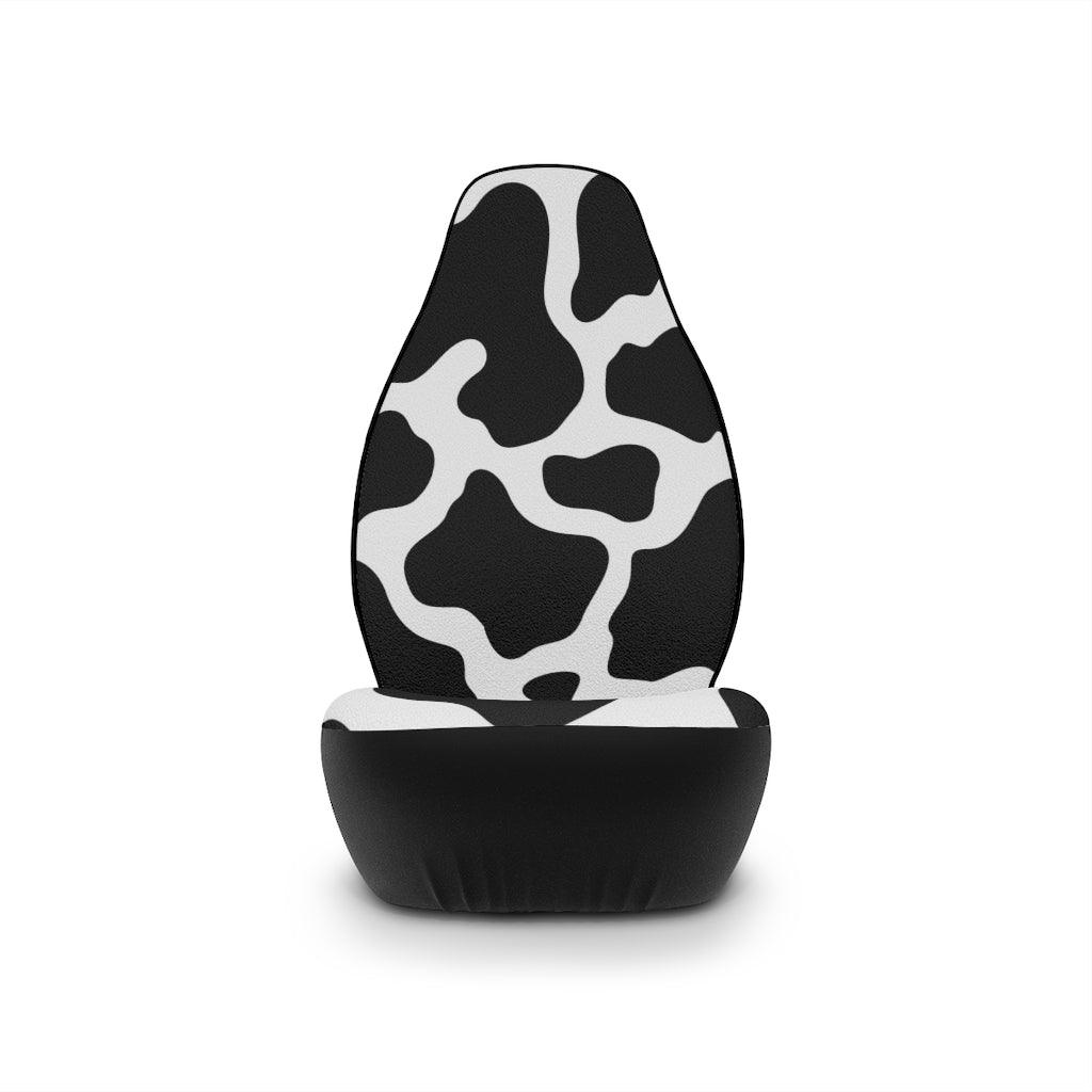 Cow Print Black & White Car Seat Covers | lovevisionkarma.com