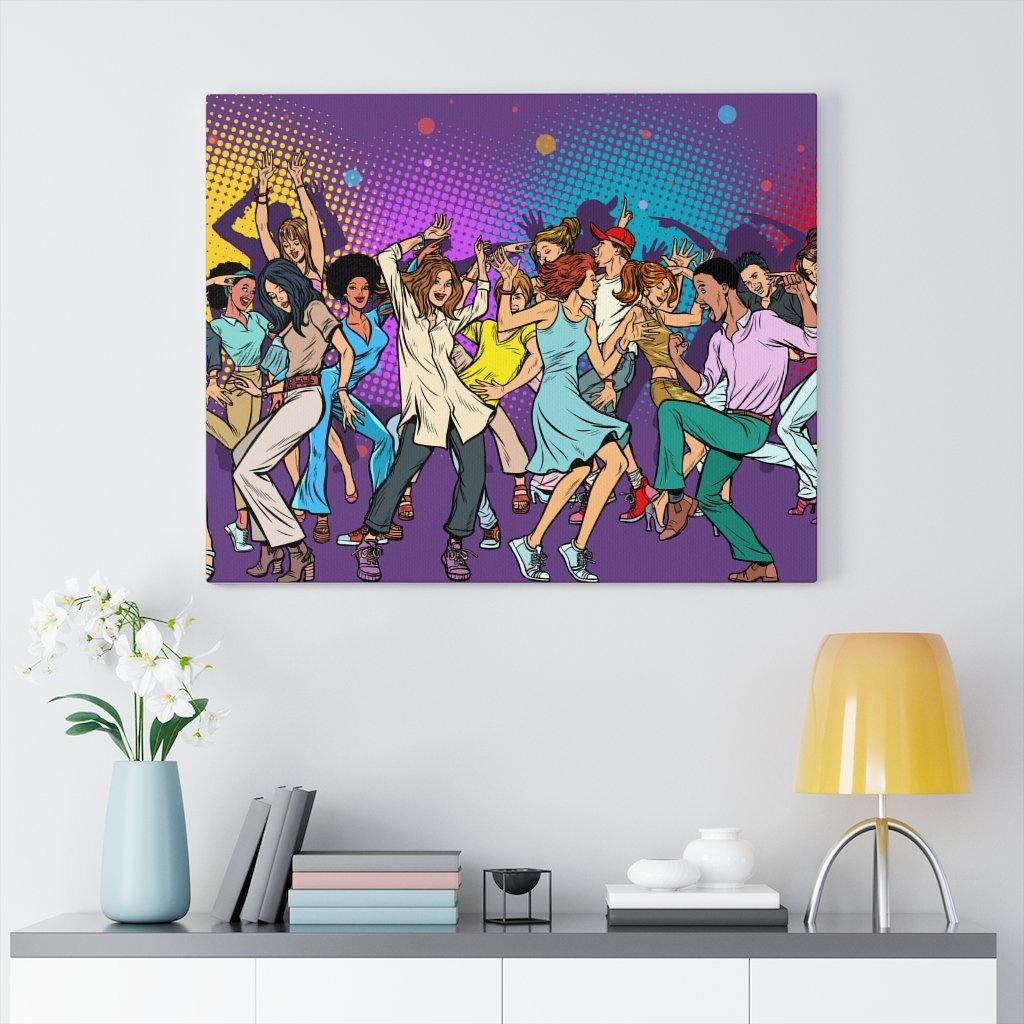 "Epic Party" Comic Pop Art Canvas Gallery Wrap | lovevisionkarma.com