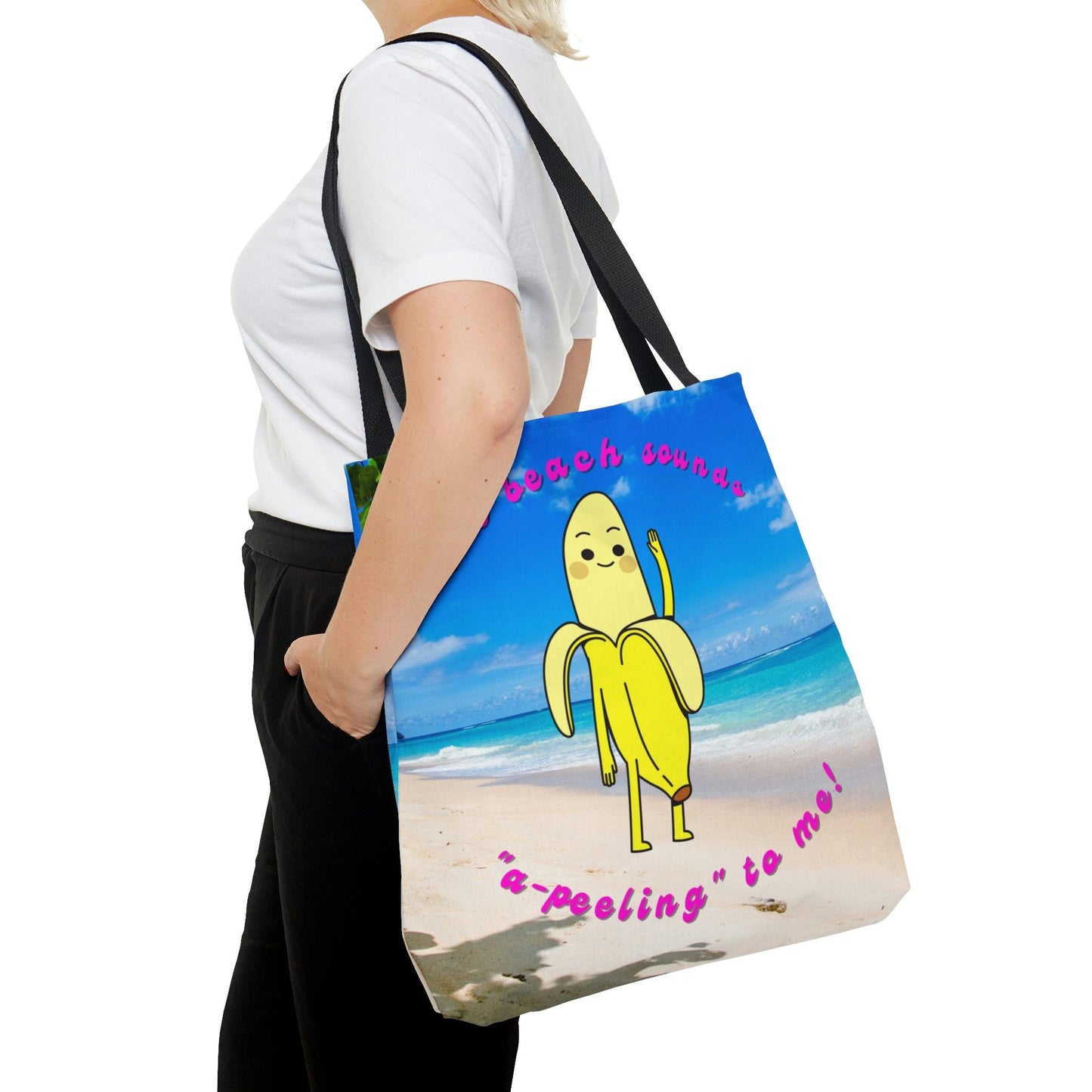 Cute Banana Kawaii Summer MCM Multicolor Tote Bag | lovevisionkarma.com