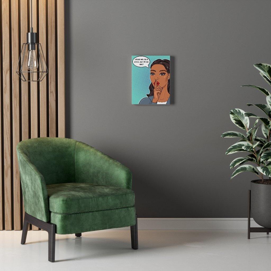 "HBIC" Comic Pop Art Canvas Gallery Wrap | lovevisionkarma.com