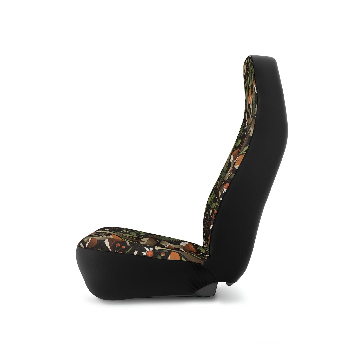 Boho Mushroom, Snail and Foliage Cottagecore Woodland Car Seat Covers | lovevisionkarma.com