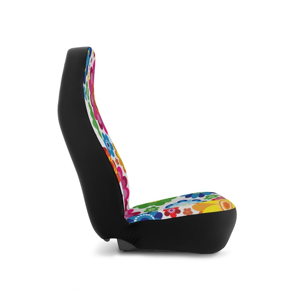 Colorful Boho Flowers Car Seat Covers | lovevisionkarma.com