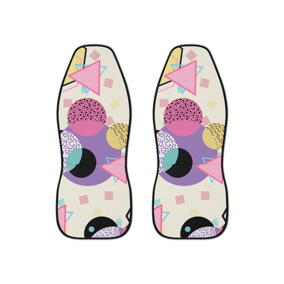 Retro 90's Aesthetic Throwback Car Seat Covers | lovevisionkarma.com