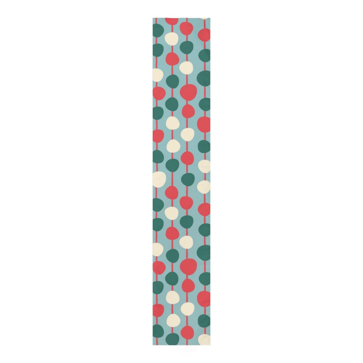 Christmas Retro Mid Century Style Multicolor Table Runner | lovevisionkarma.com