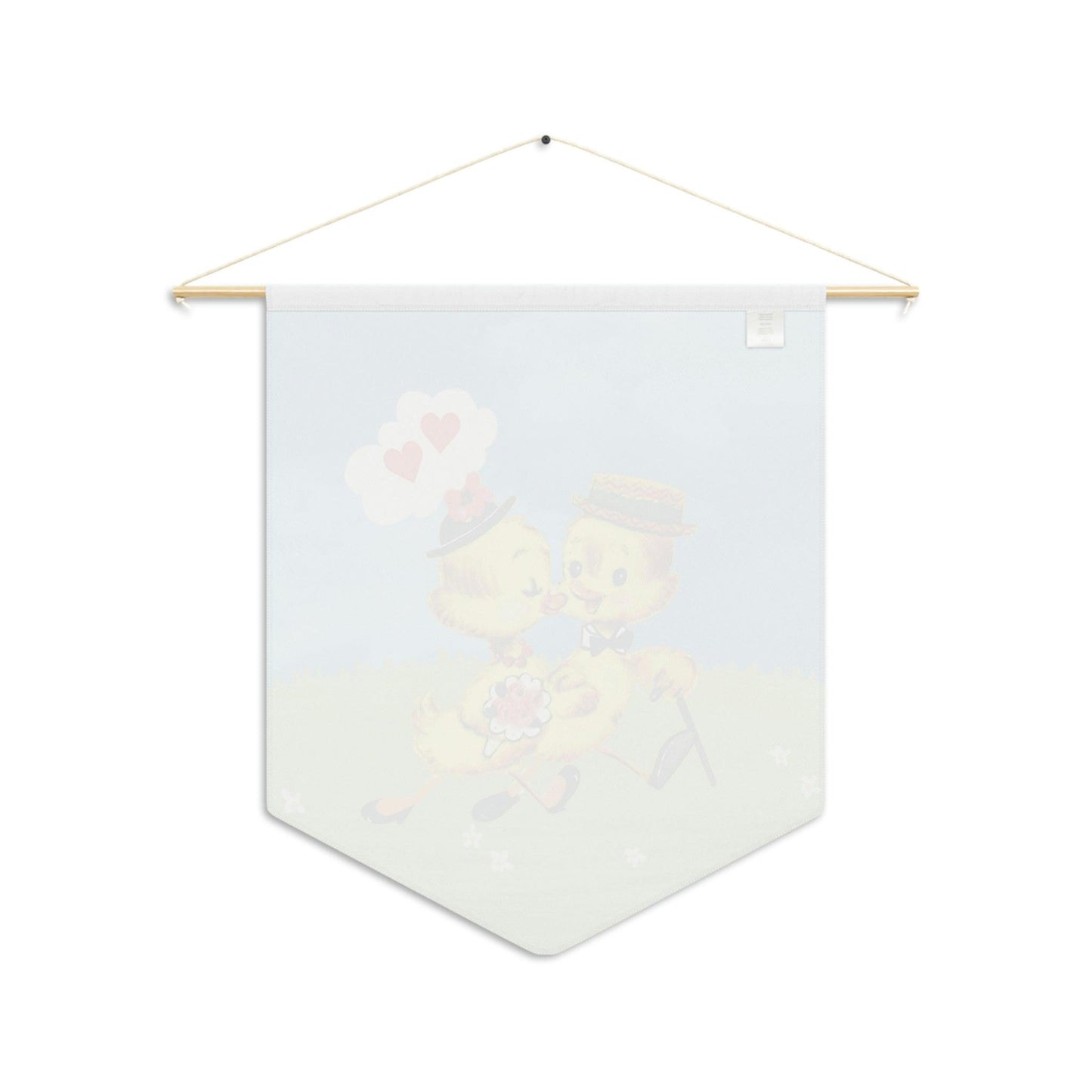 Vintage Easter Chicks Mid Century Mod Wall Pennant | lovevisionkarma.com