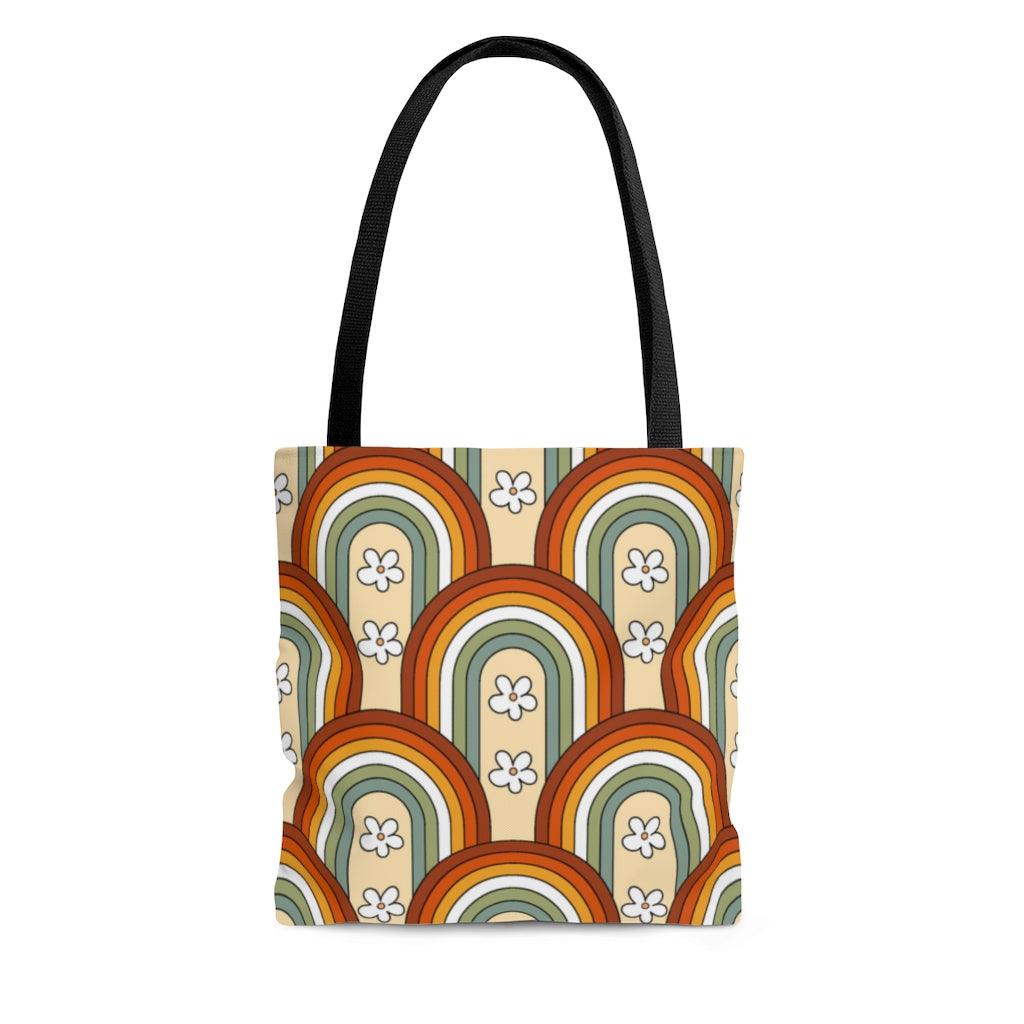 Boho Rainbows Colorful Tote Bag | lovevisionkarma.com