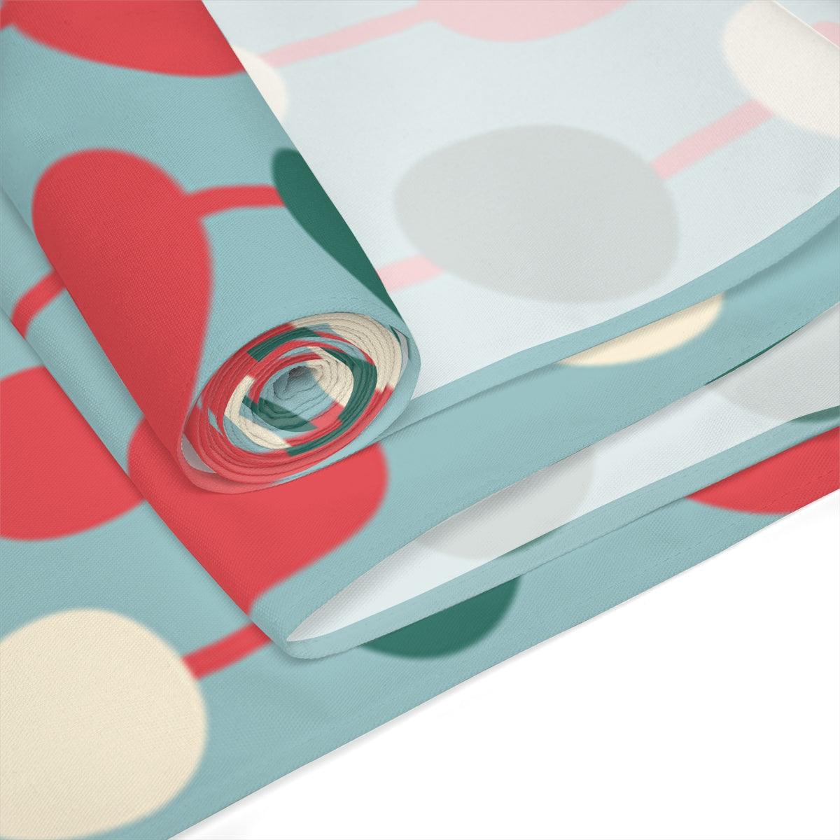 Christmas Retro Mid Century Style Multicolor Table Runner | lovevisionkarma.com