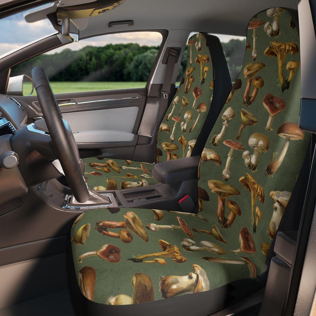 Vintage Mushroom Cottagecore Multicolor Car Seat Covers | lovevisionkarma.com