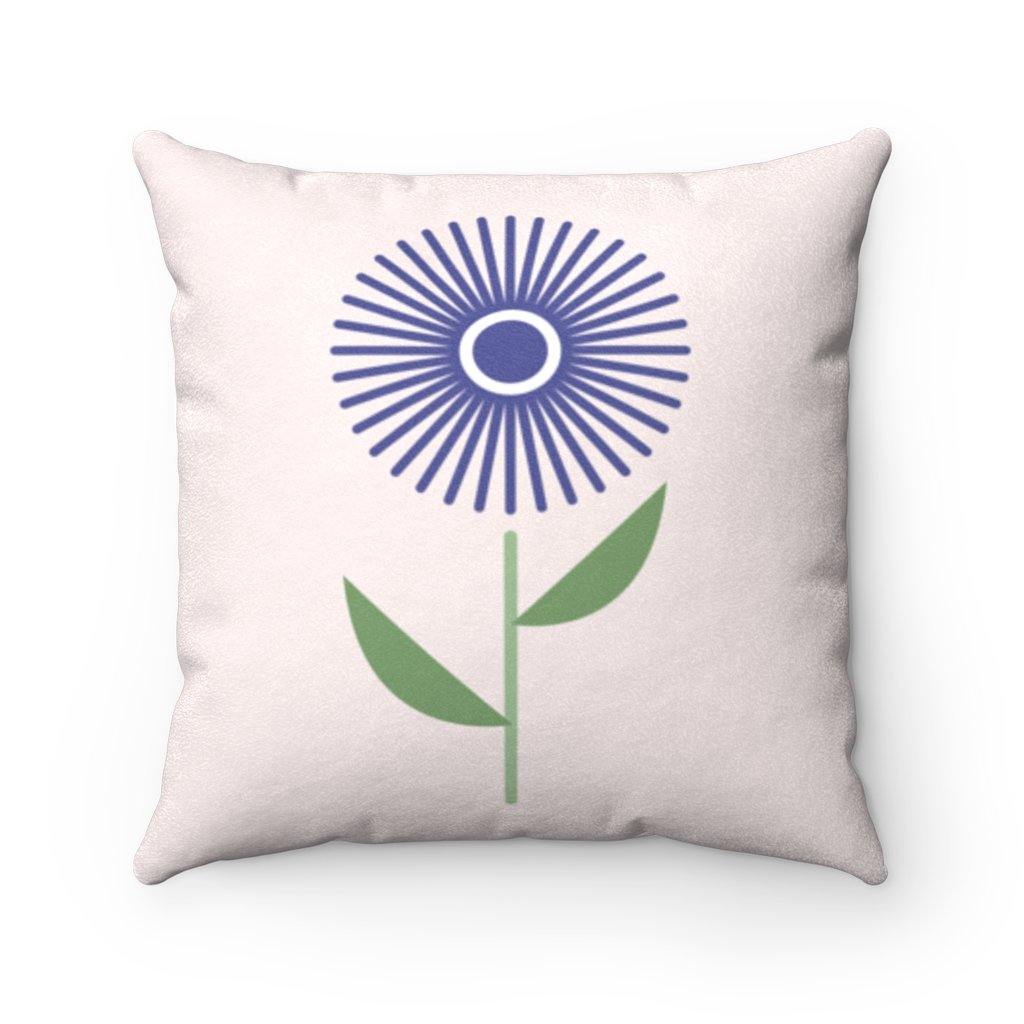 Scandinavian MCM Danish Floral Purple Dandelion Pillow | lovevisionkarma.com