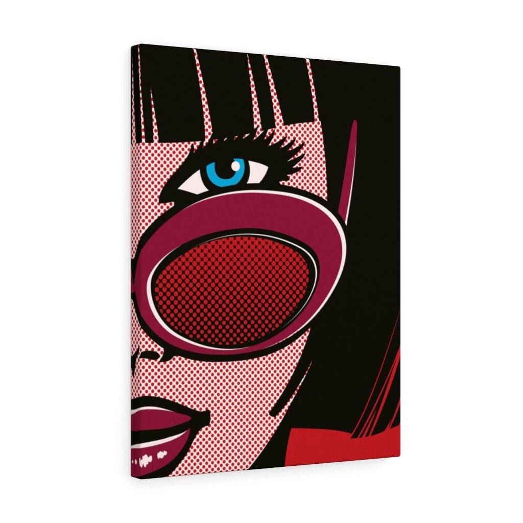 "Determined Woman" Comic Pop Art Canvas Gallery Wrap | lovevisionkarma.com