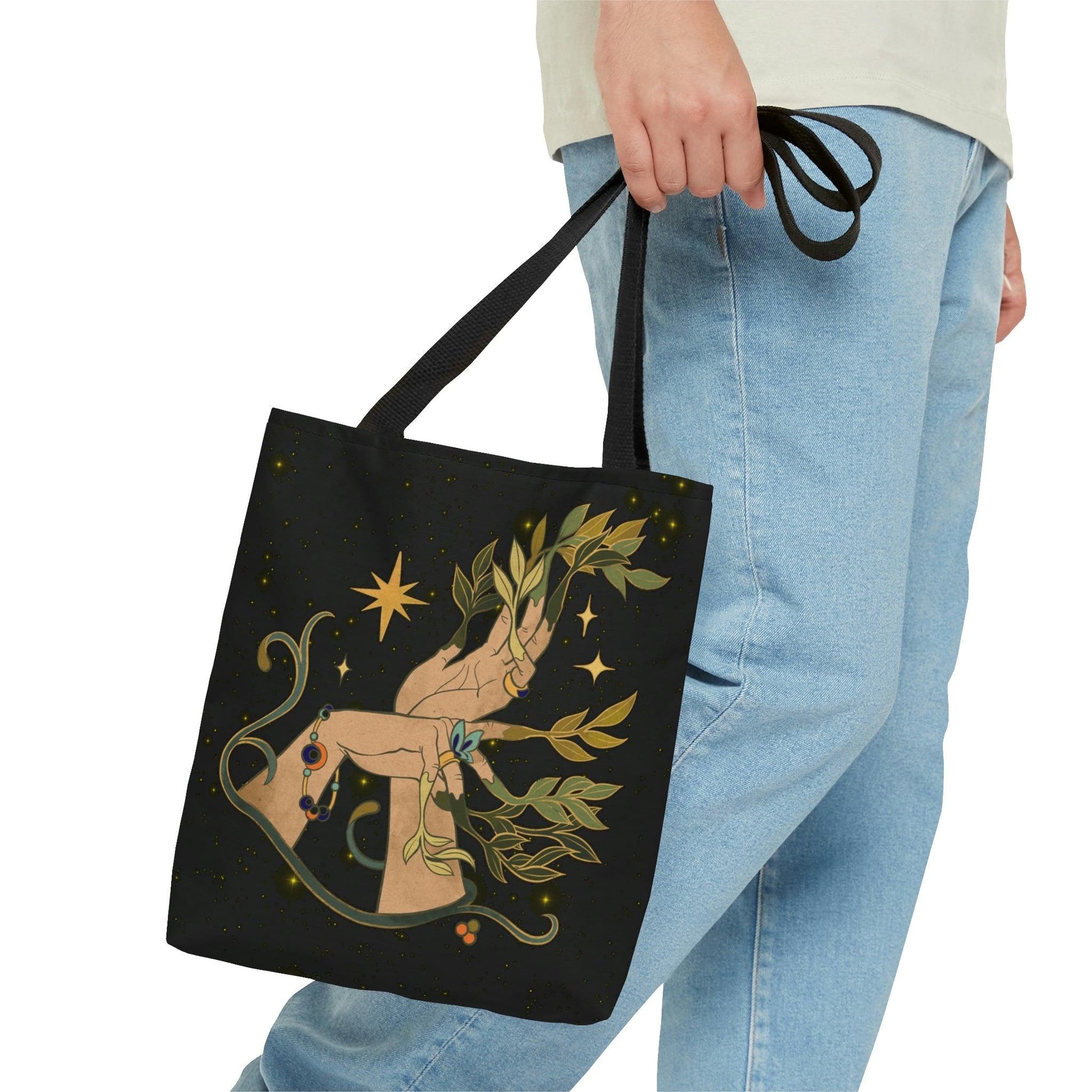 Boho Forest Nymph Celestial Mystic Tote Bag | lovevisionkarma.com