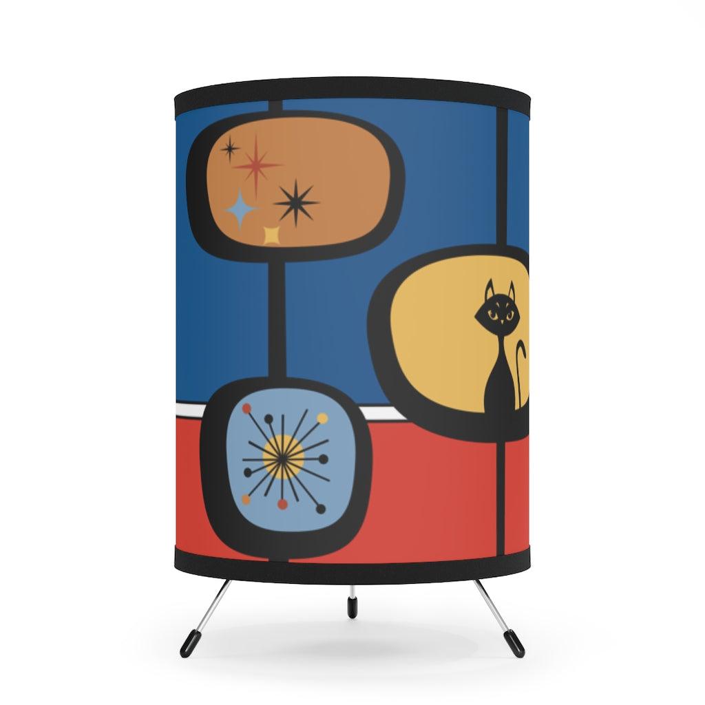 Atomic Cat Mid Century Multicolor Tabletop Tripod Accent Lamp | lovevisionkarma.com