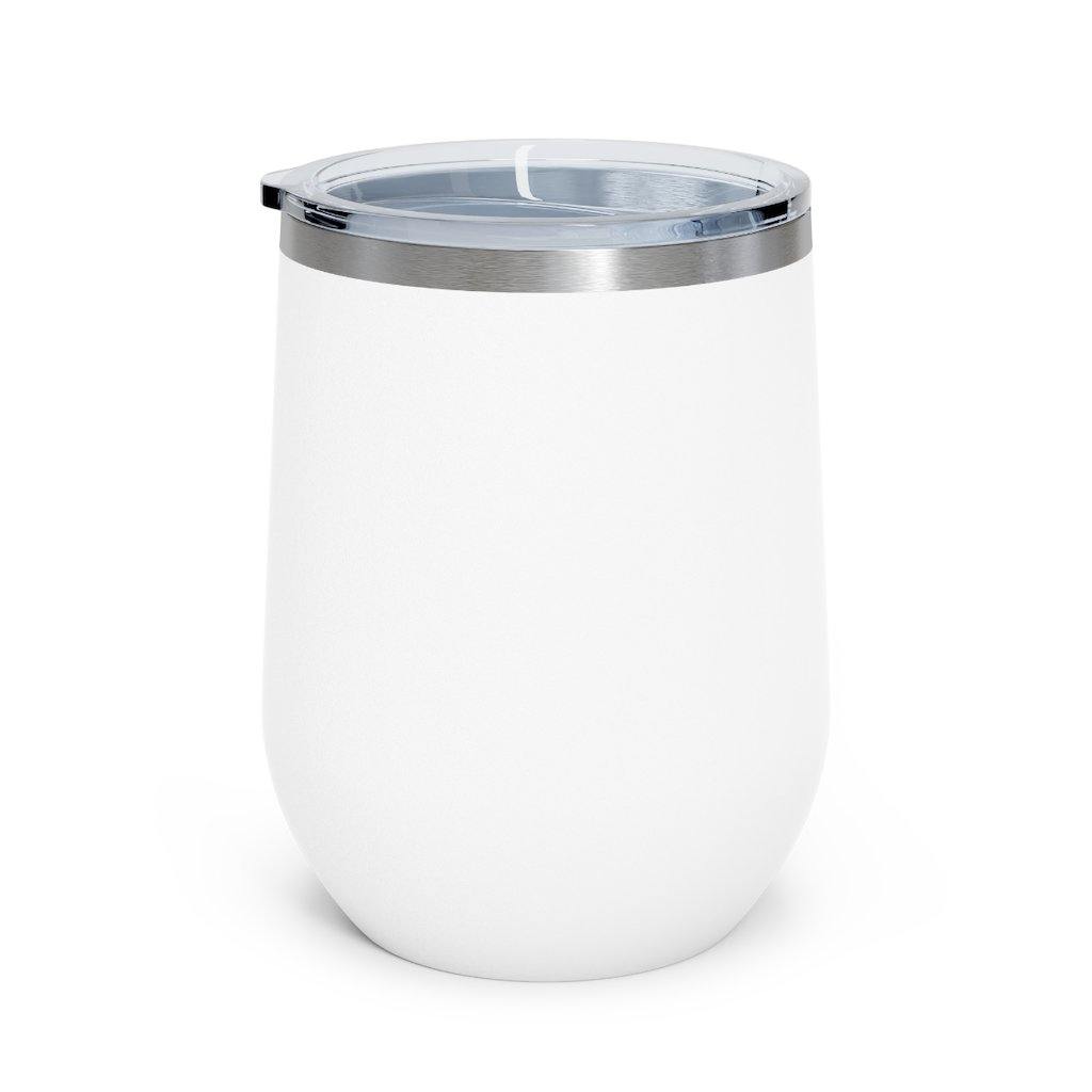 Funny Christmas Insulated Wine Tumbler 12oz "Bottoms Up" | lovevisionkarma.com