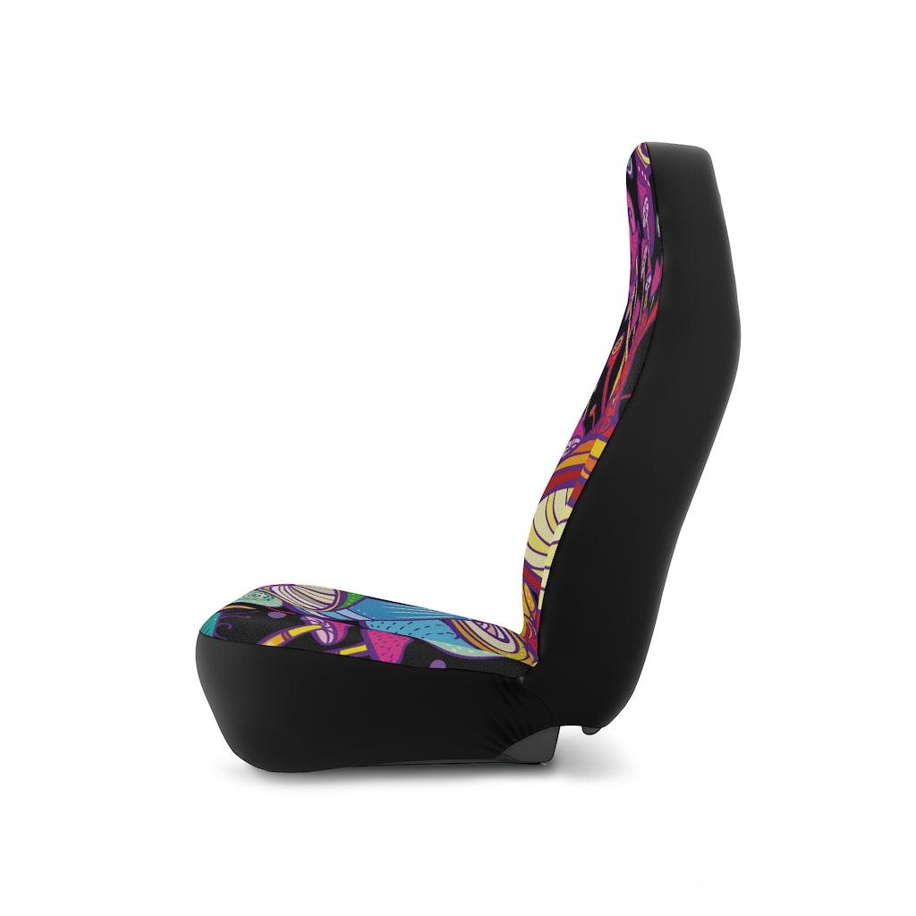 Trippy Mushroom Space Hippie Car Seat Covers | lovevisionkarma.com